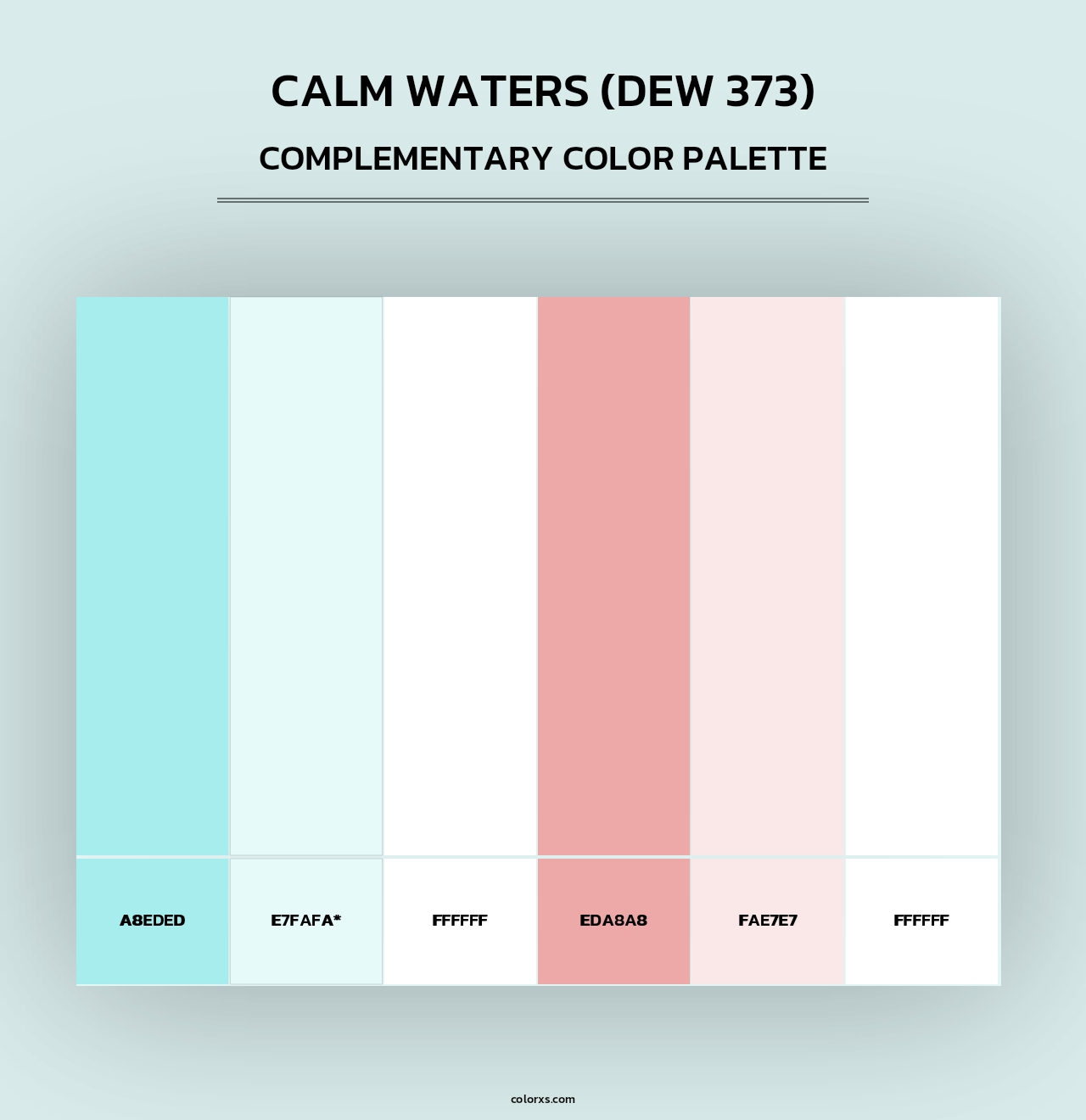 Calm Waters (DEW 373) - Complementary Color Palette