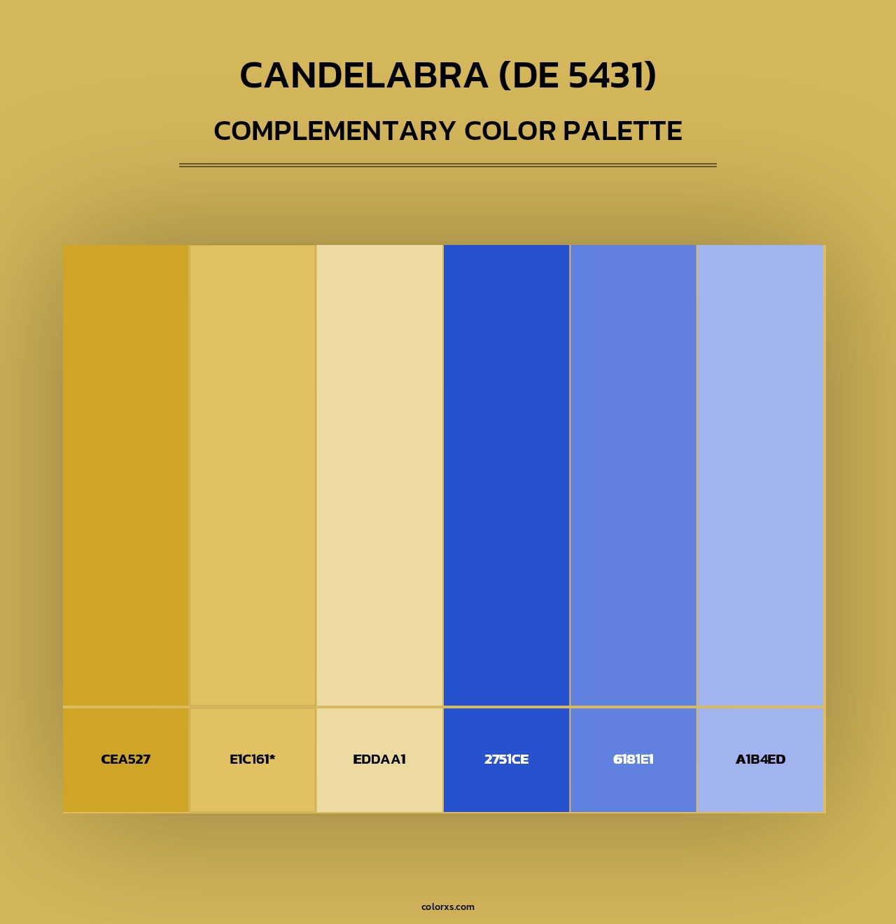 Candelabra (DE 5431) - Complementary Color Palette