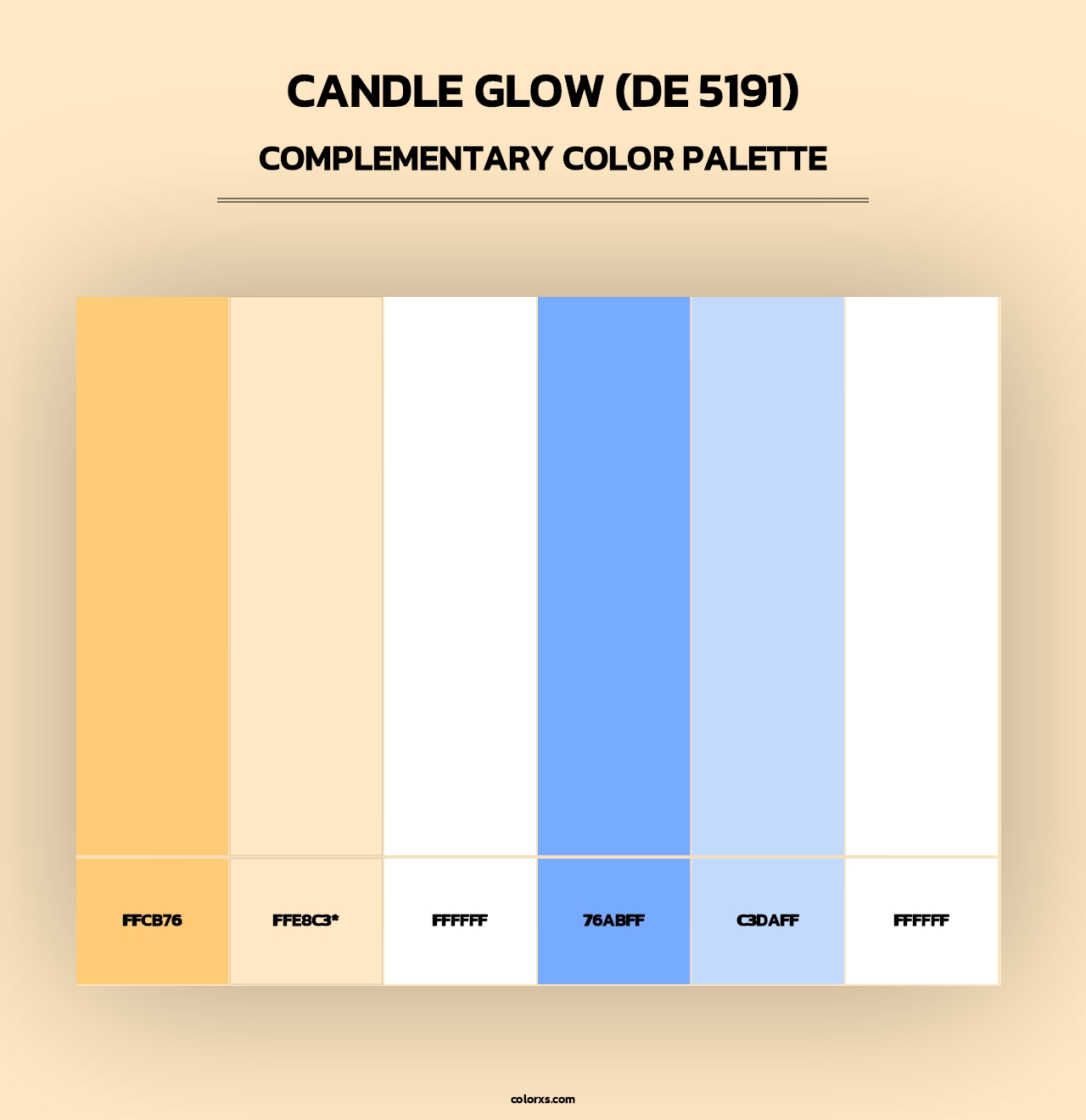 Candle Glow (DE 5191) - Complementary Color Palette