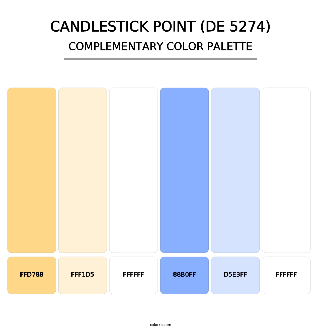 Candlestick Point (DE 5274) - Complementary Color Palette