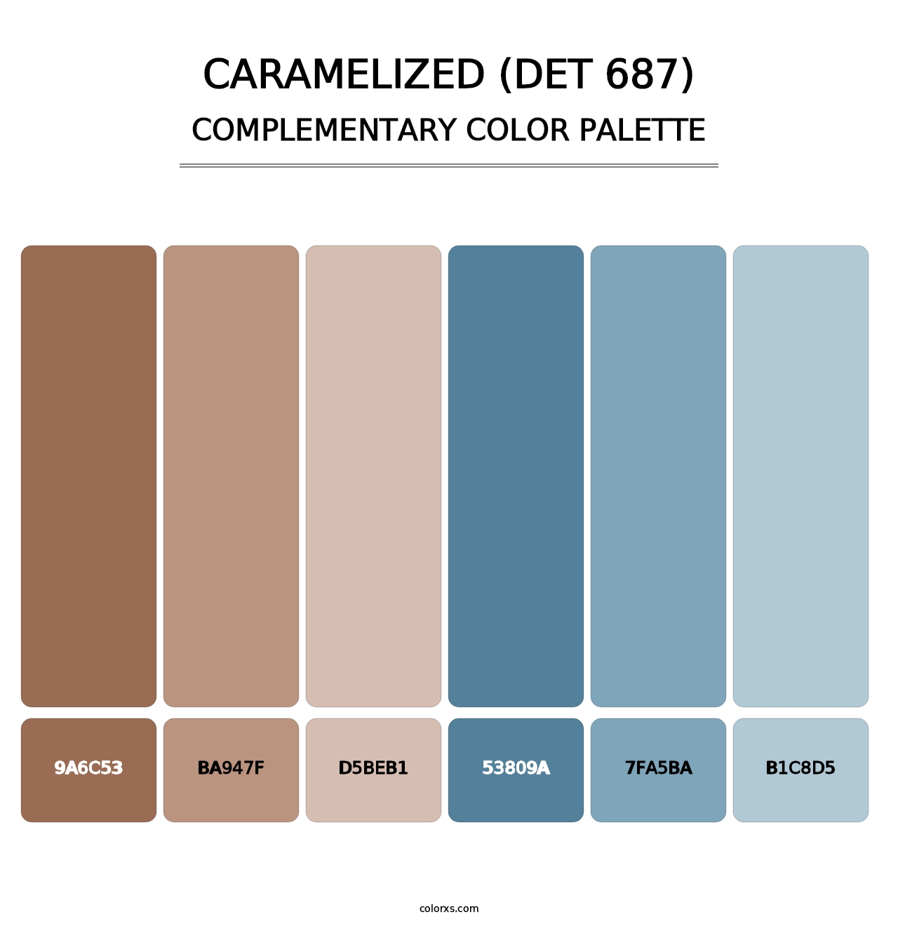 Caramelized (DET 687) - Complementary Color Palette