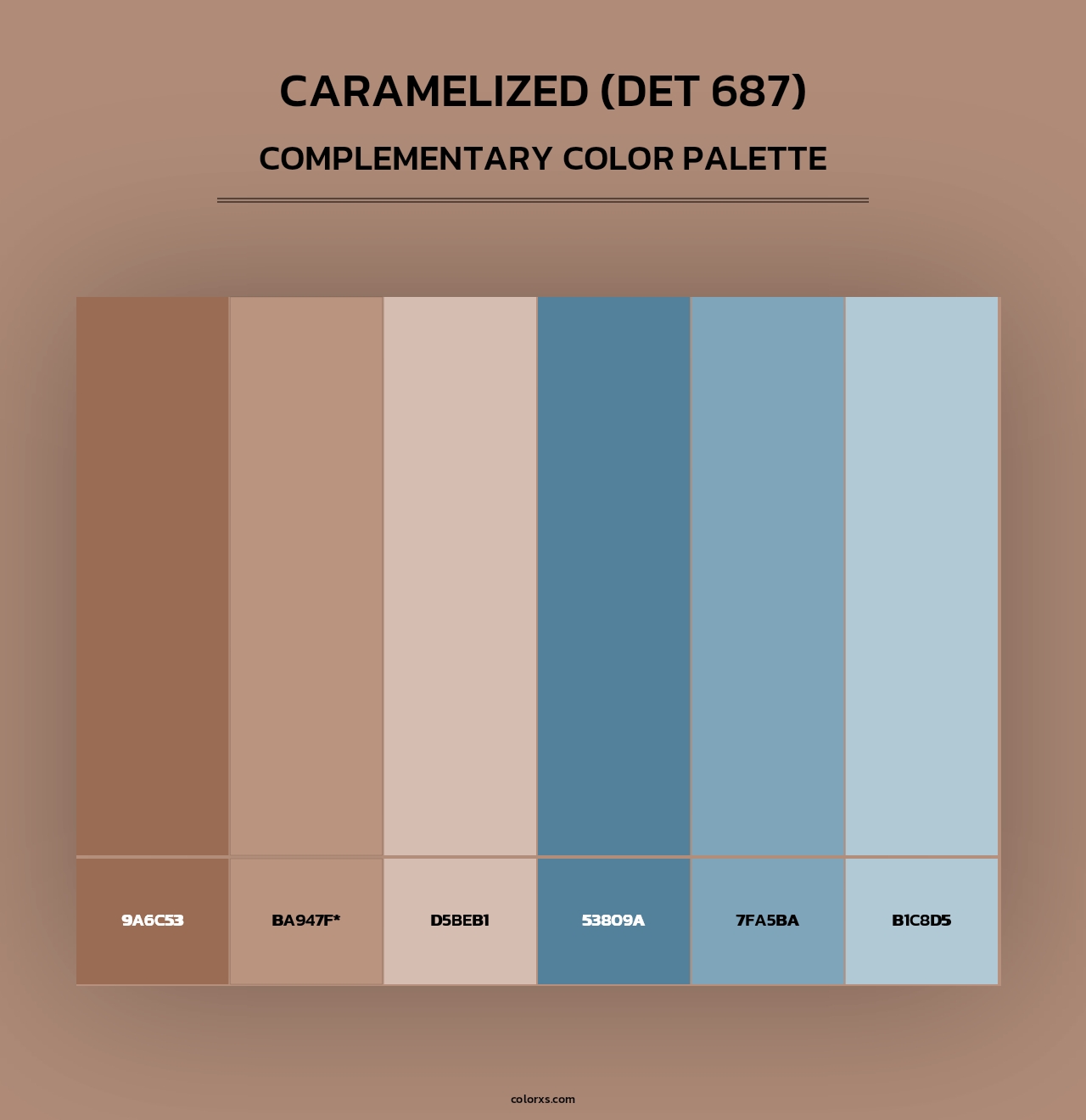Caramelized (DET 687) - Complementary Color Palette