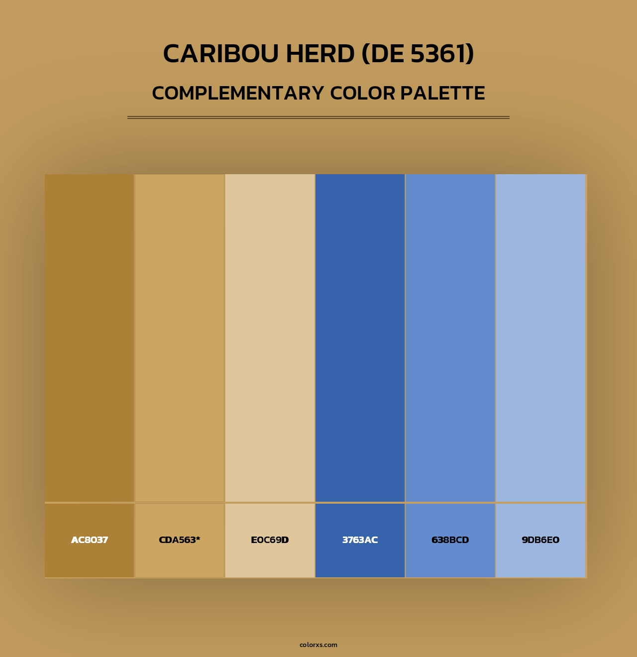 Caribou Herd (DE 5361) - Complementary Color Palette