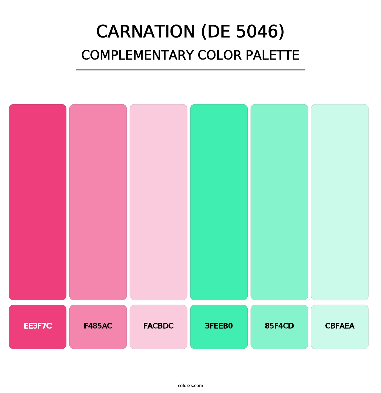Carnation (DE 5046) - Complementary Color Palette