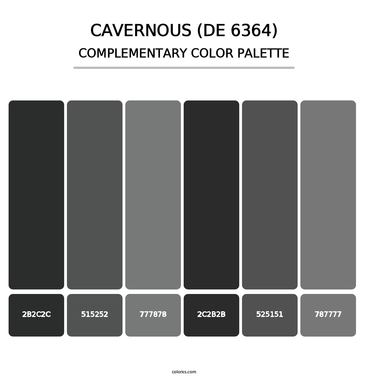 Cavernous (DE 6364) - Complementary Color Palette