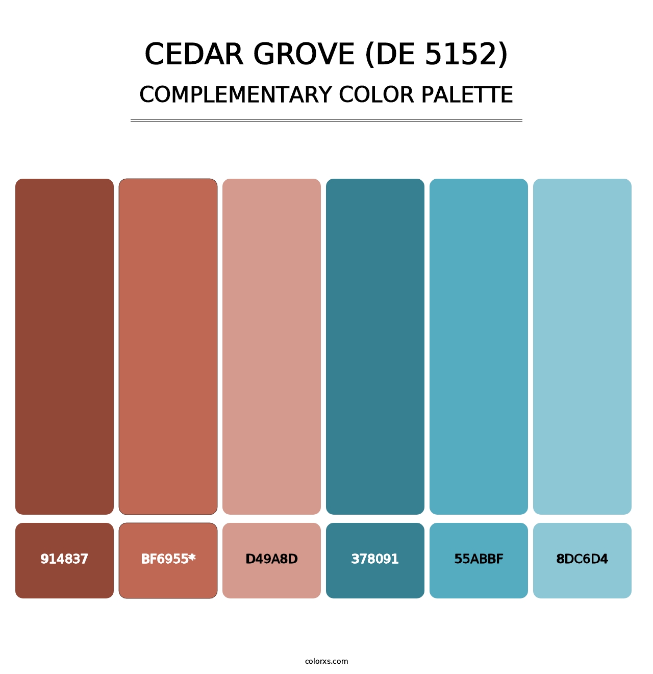 Cedar Grove (DE 5152) - Complementary Color Palette