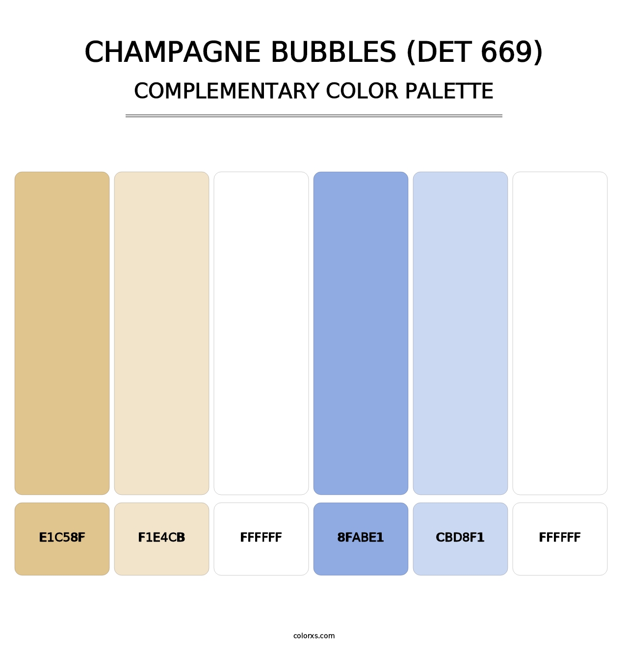Champagne Bubbles (DET 669) - Complementary Color Palette
