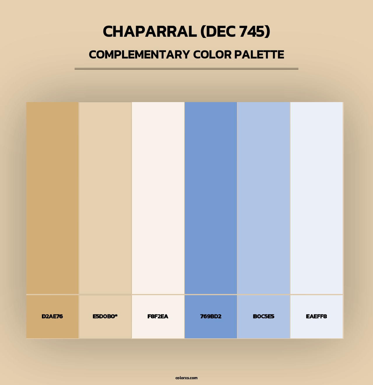 Chaparral (DEC 745) - Complementary Color Palette