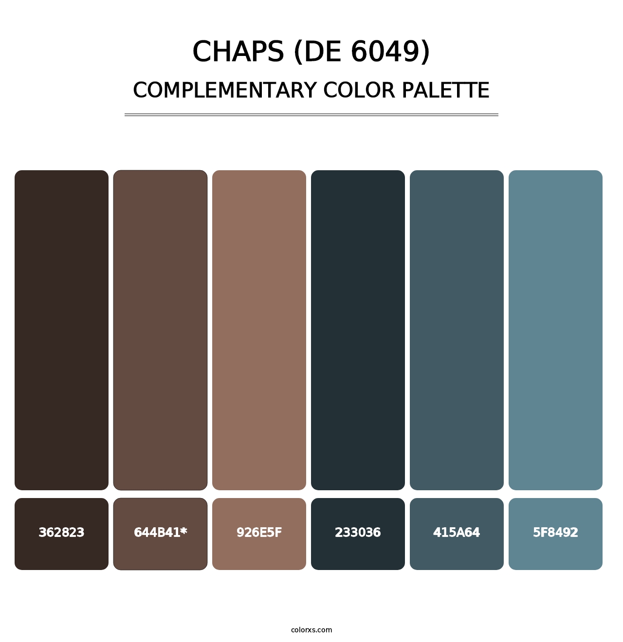 Chaps (DE 6049) - Complementary Color Palette