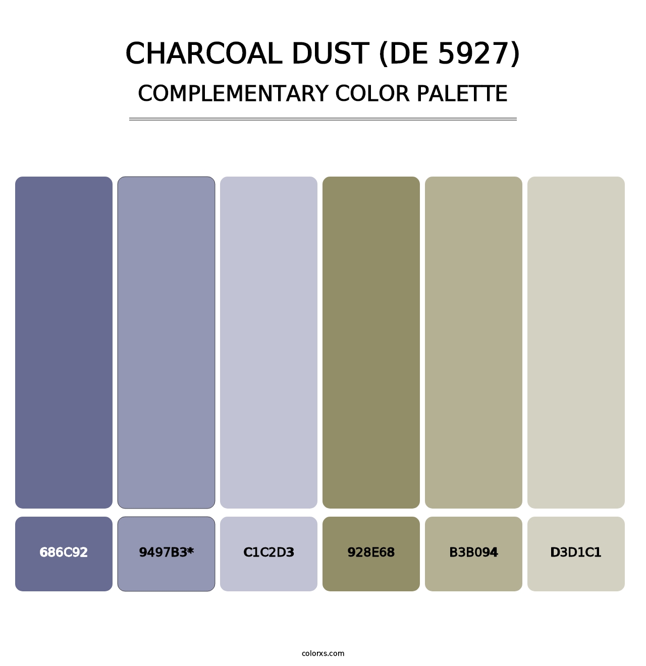 Charcoal Dust (DE 5927) - Complementary Color Palette