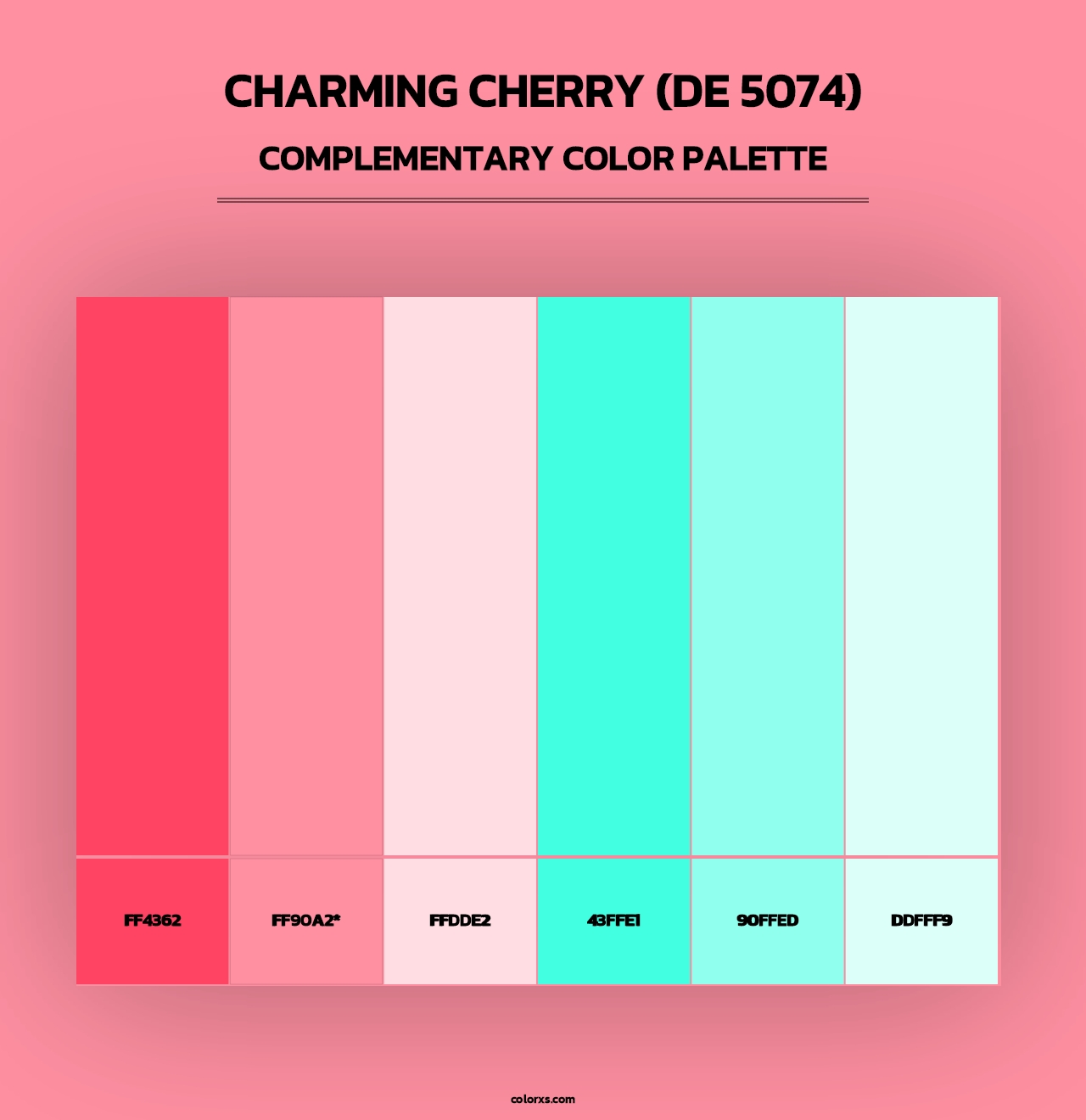 Charming Cherry (DE 5074) - Complementary Color Palette