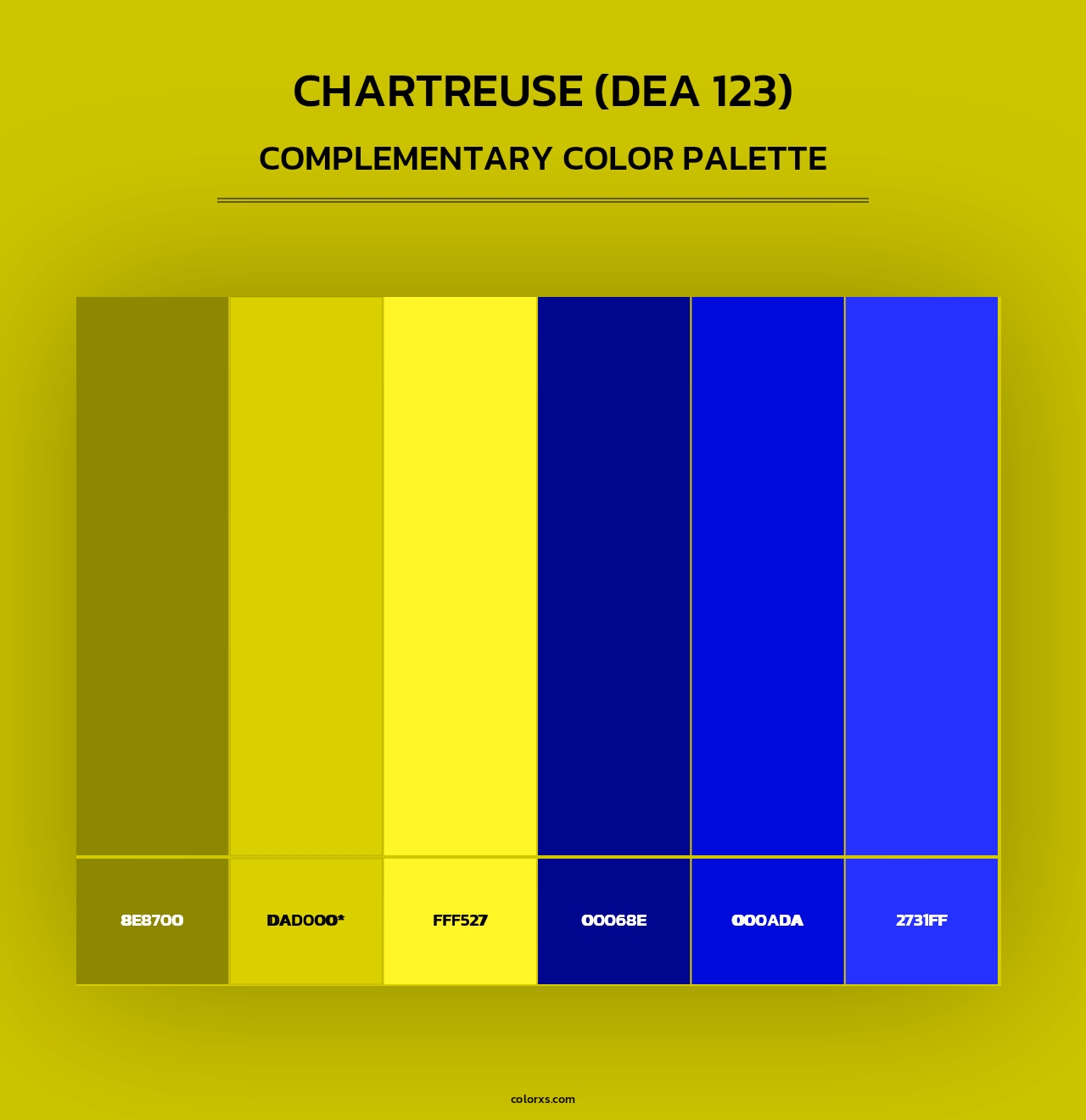 Chartreuse (DEA 123) - Complementary Color Palette