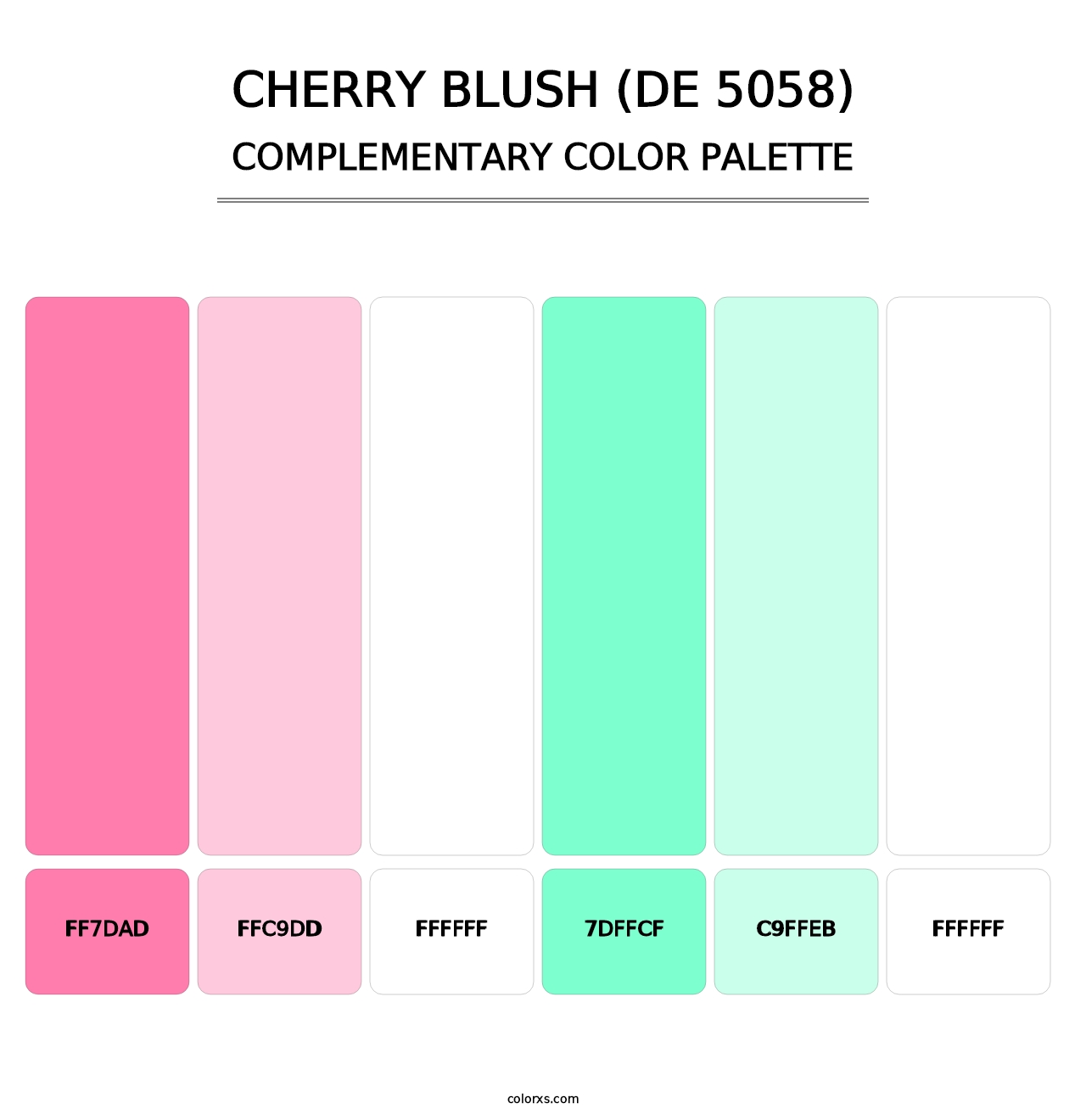 Cherry Blush (DE 5058) - Complementary Color Palette
