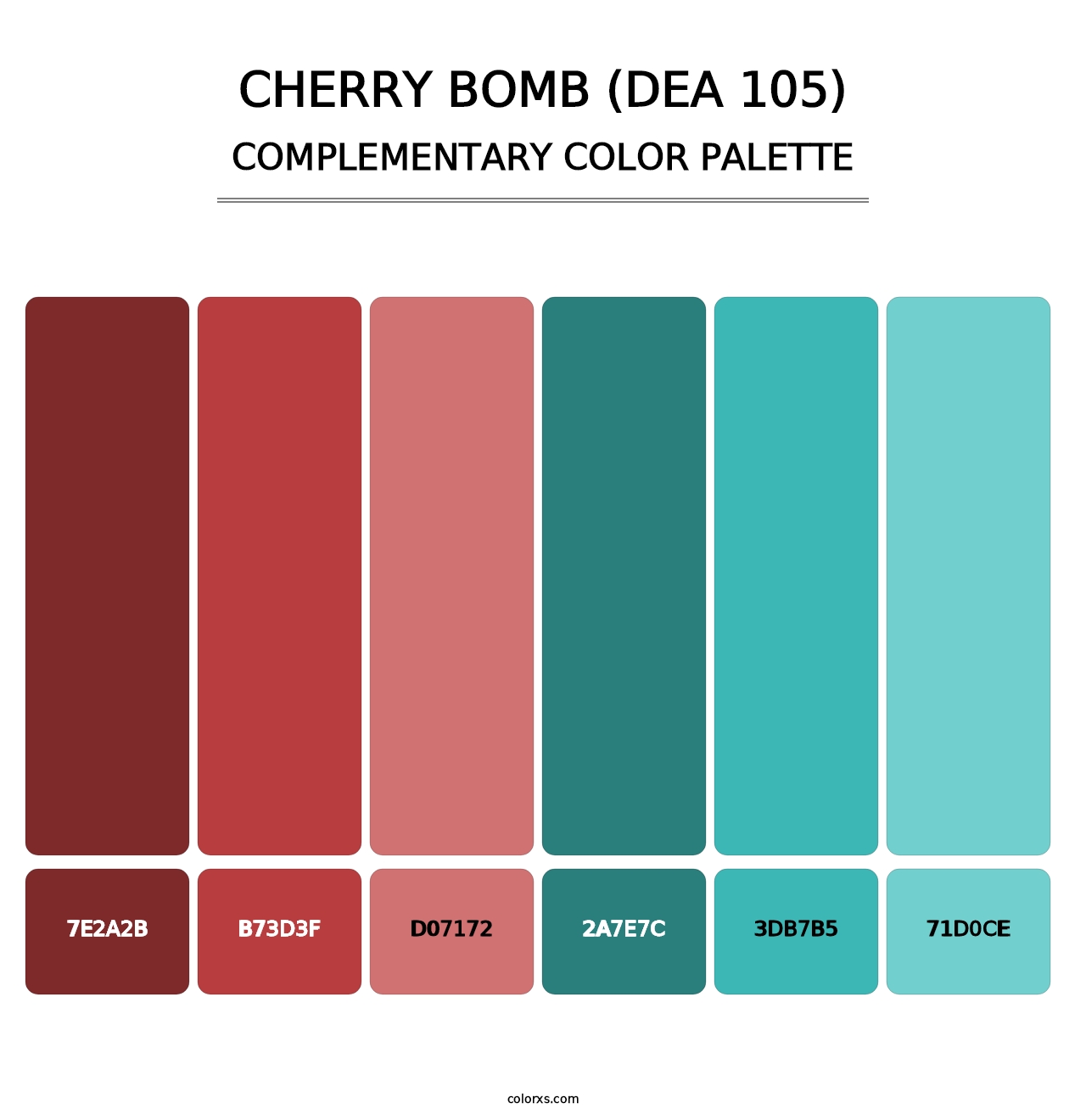 Cherry Bomb (DEA 105) - Complementary Color Palette