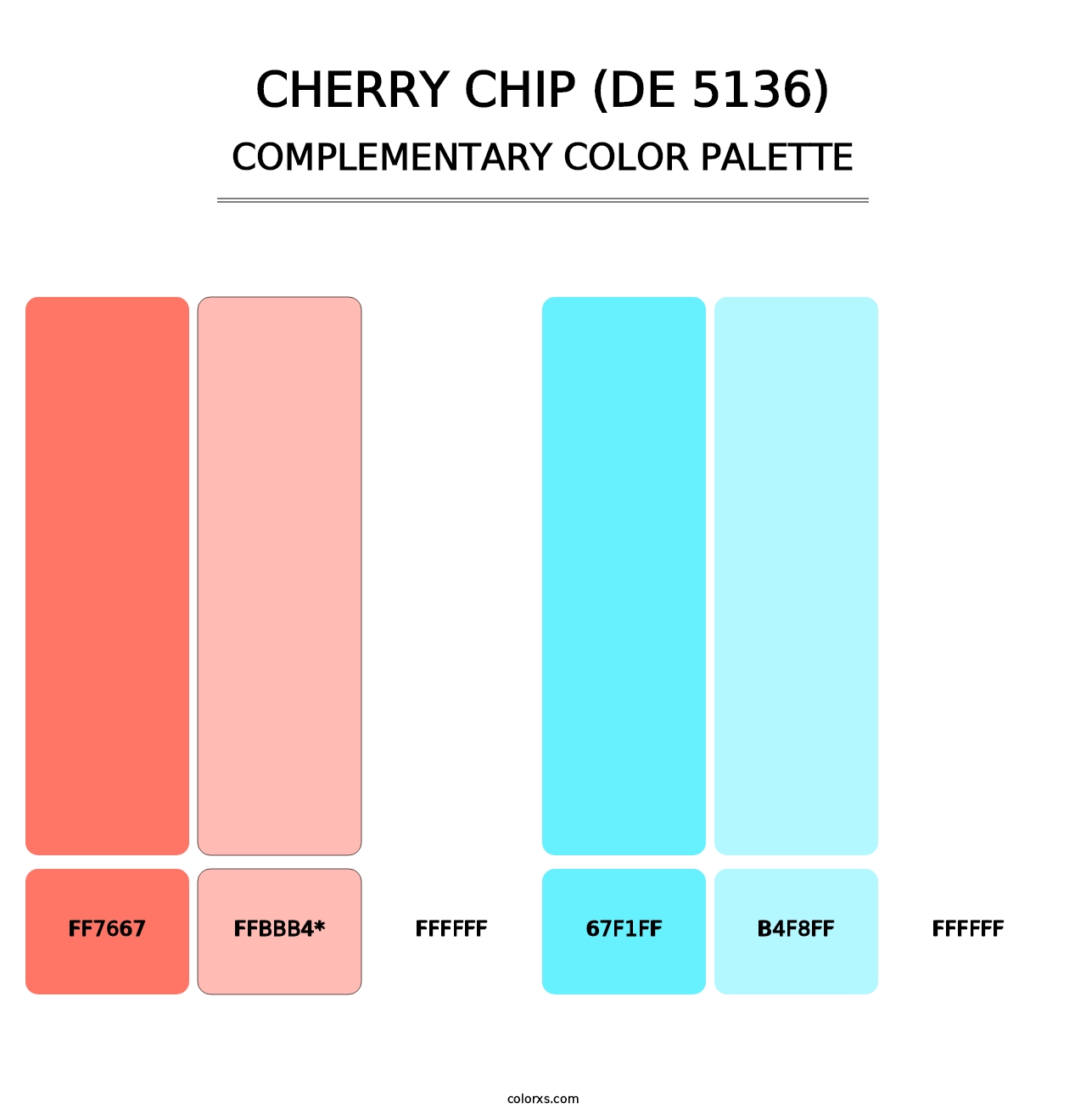 Cherry Chip (DE 5136) - Complementary Color Palette