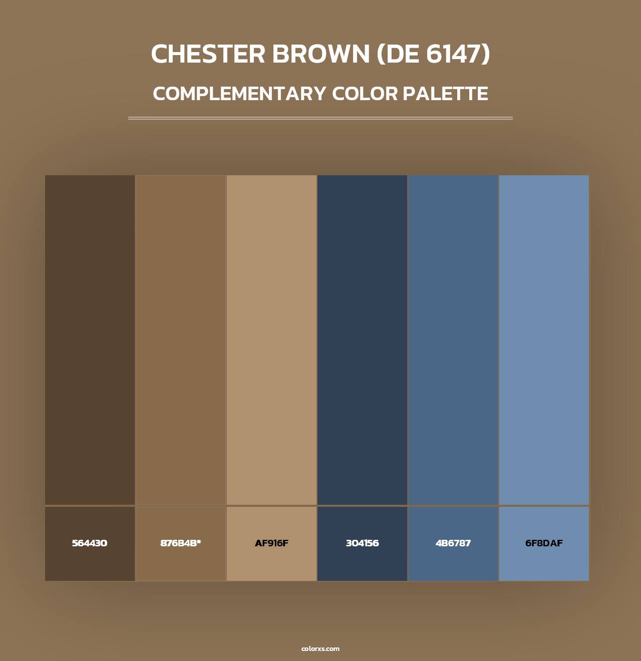 Chester Brown (DE 6147) - Complementary Color Palette