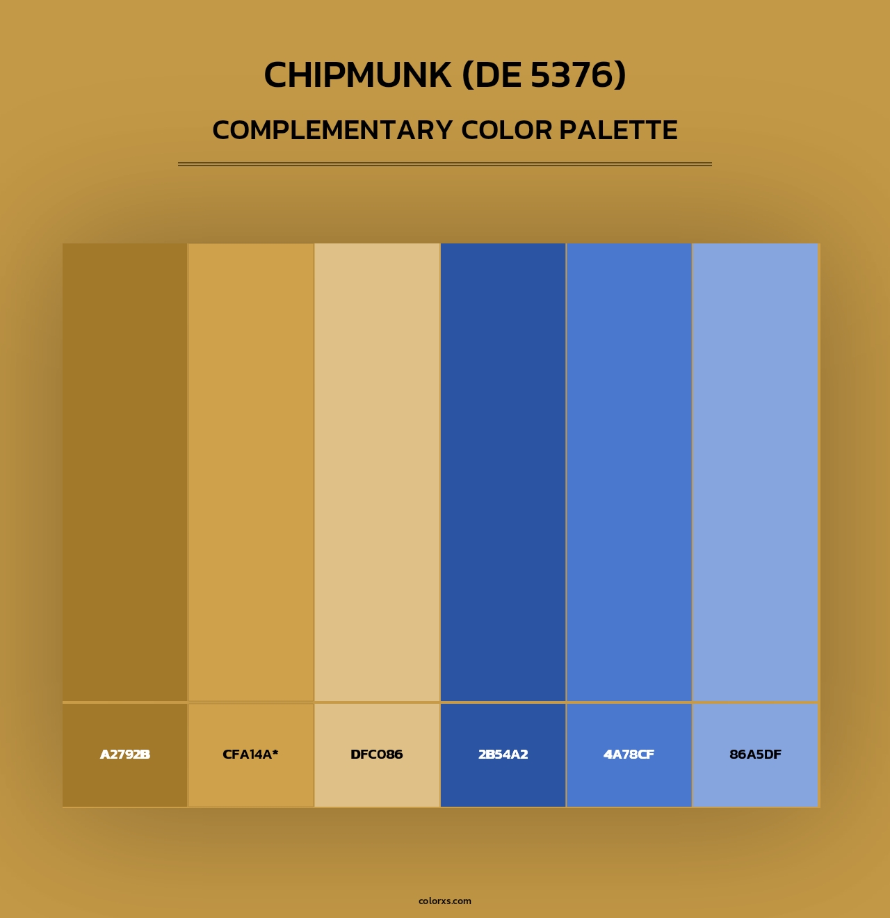 Chipmunk (DE 5376) - Complementary Color Palette