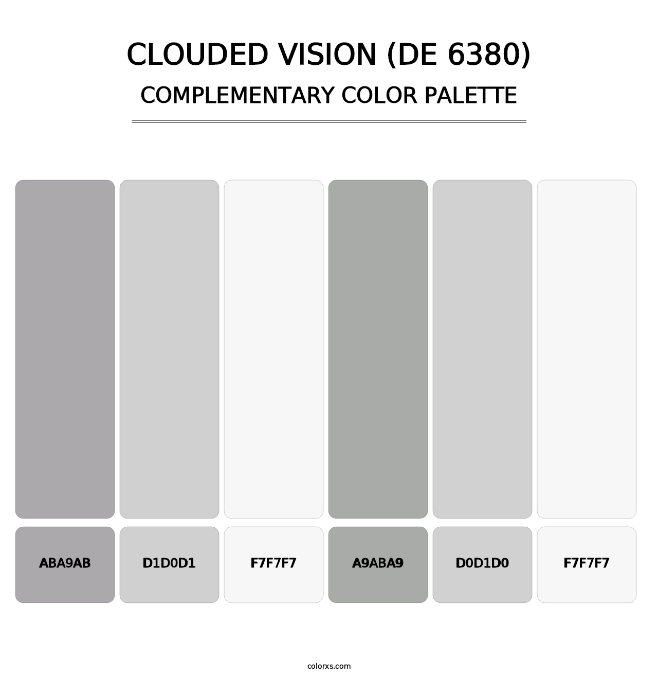Clouded Vision (DE 6380) - Complementary Color Palette