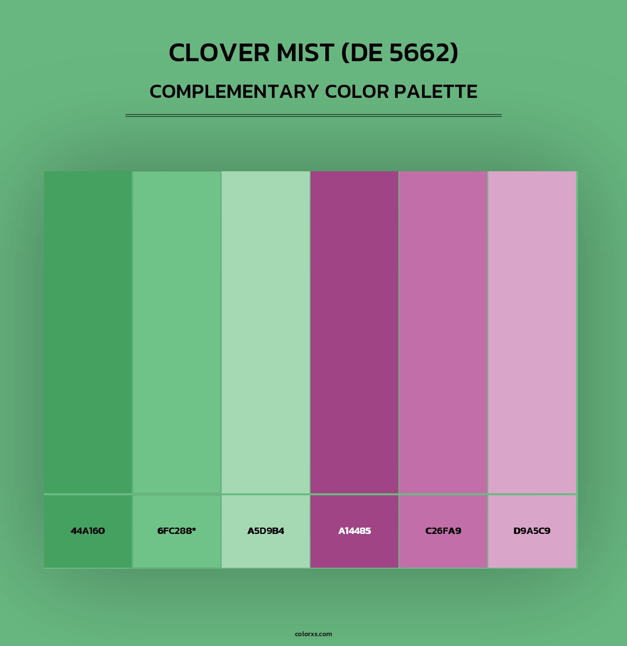 Clover Mist (DE 5662) - Complementary Color Palette