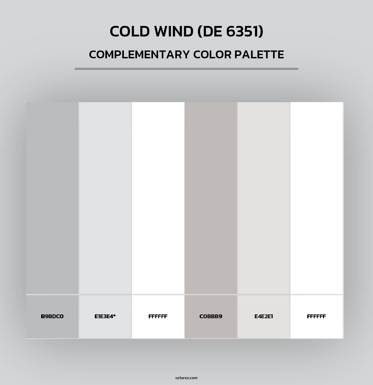 Cold Wind (DE 6351) - Complementary Color Palette