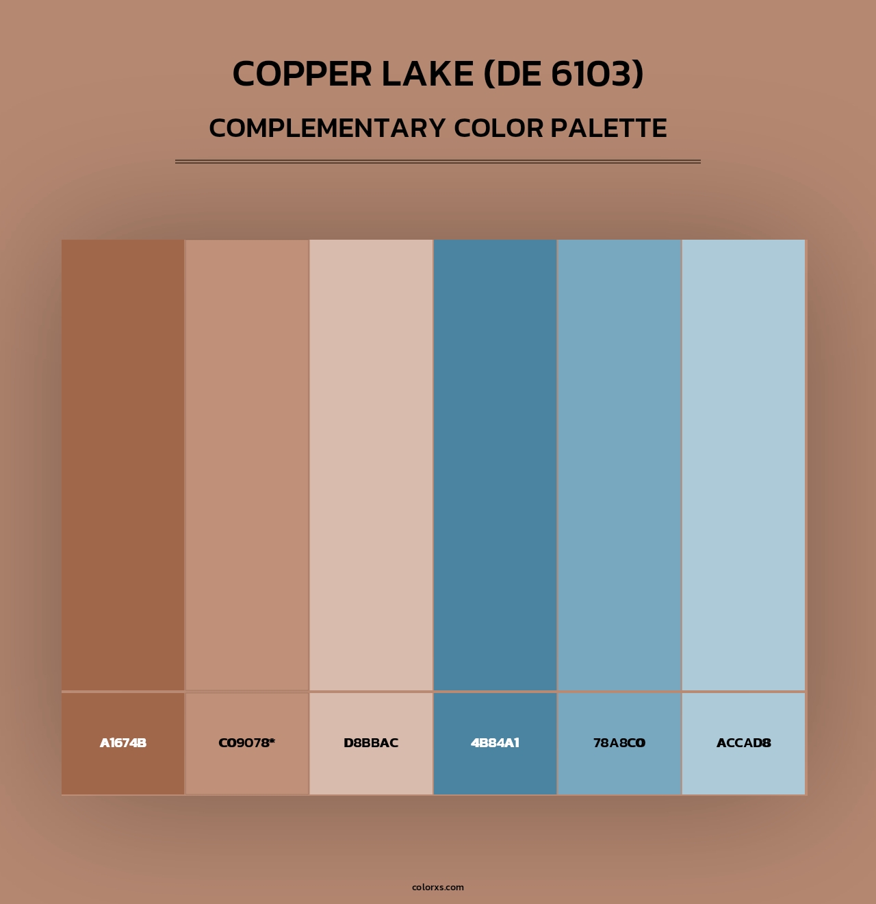 Copper Lake (DE 6103) - Complementary Color Palette