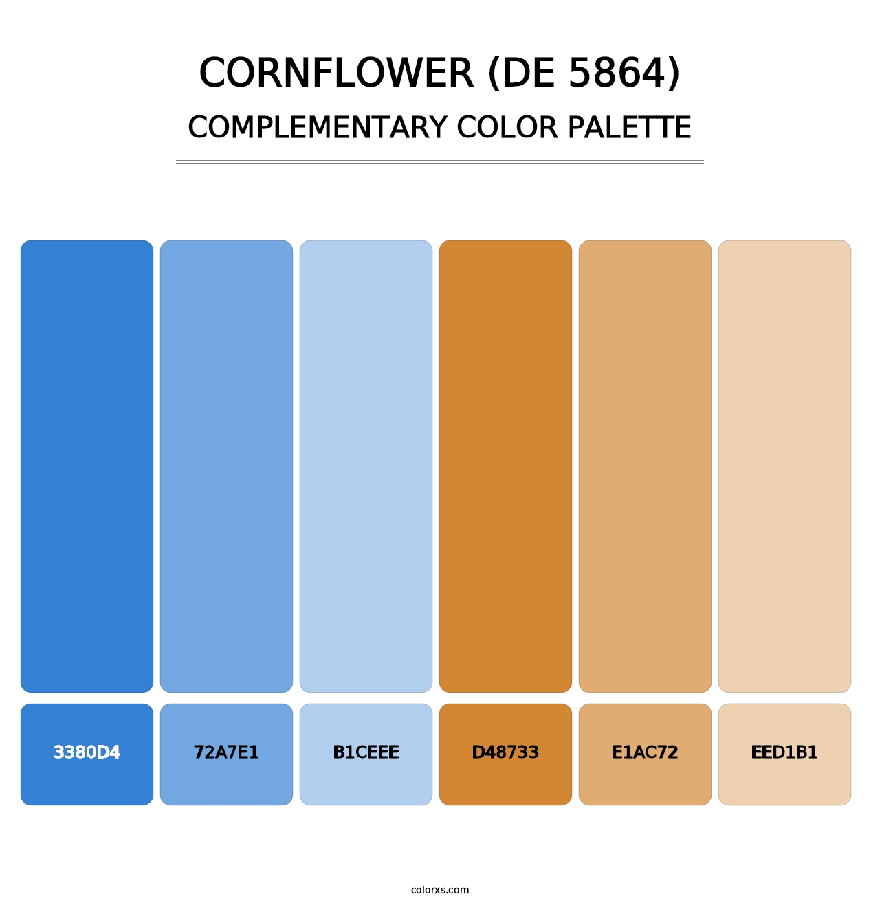 Cornflower (DE 5864) - Complementary Color Palette