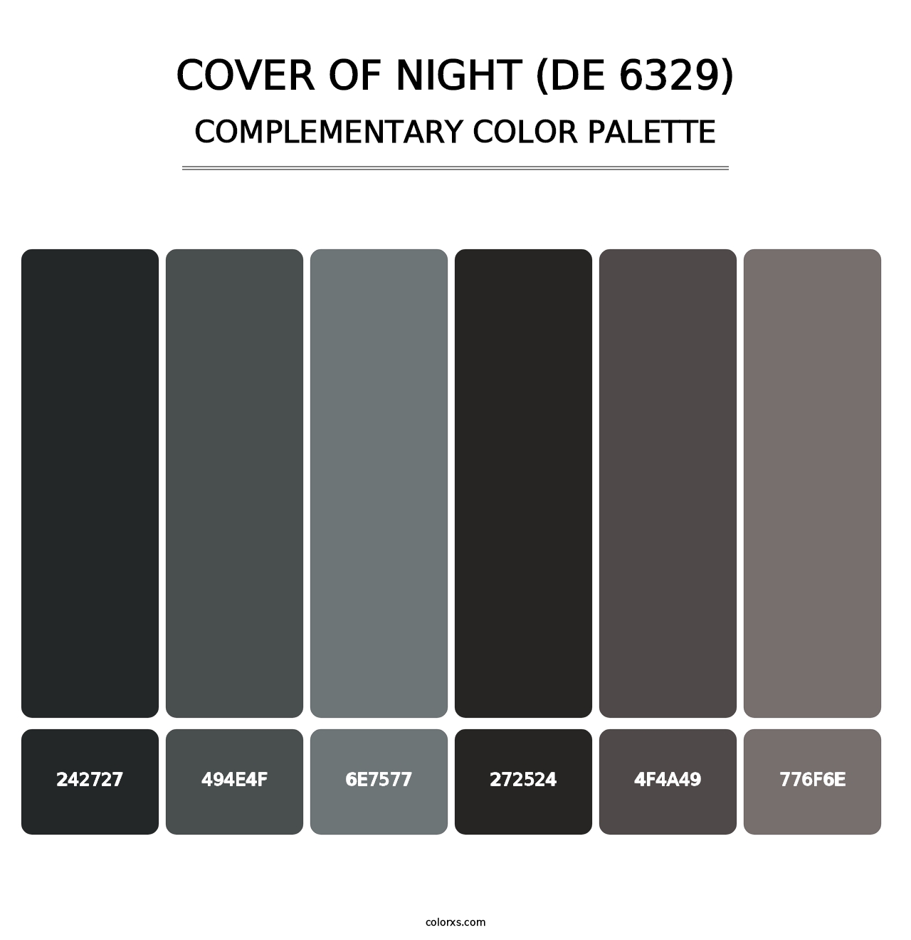 Cover of Night (DE 6329) - Complementary Color Palette