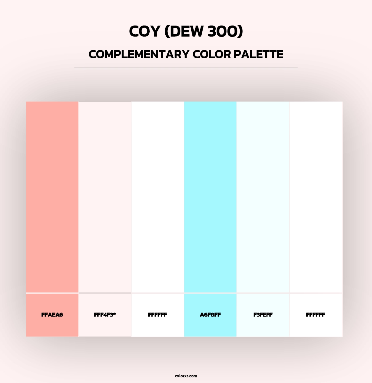 Coy (DEW 300) - Complementary Color Palette