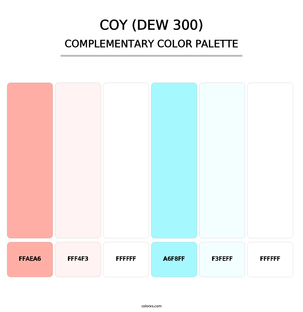 Coy (DEW 300) - Complementary Color Palette