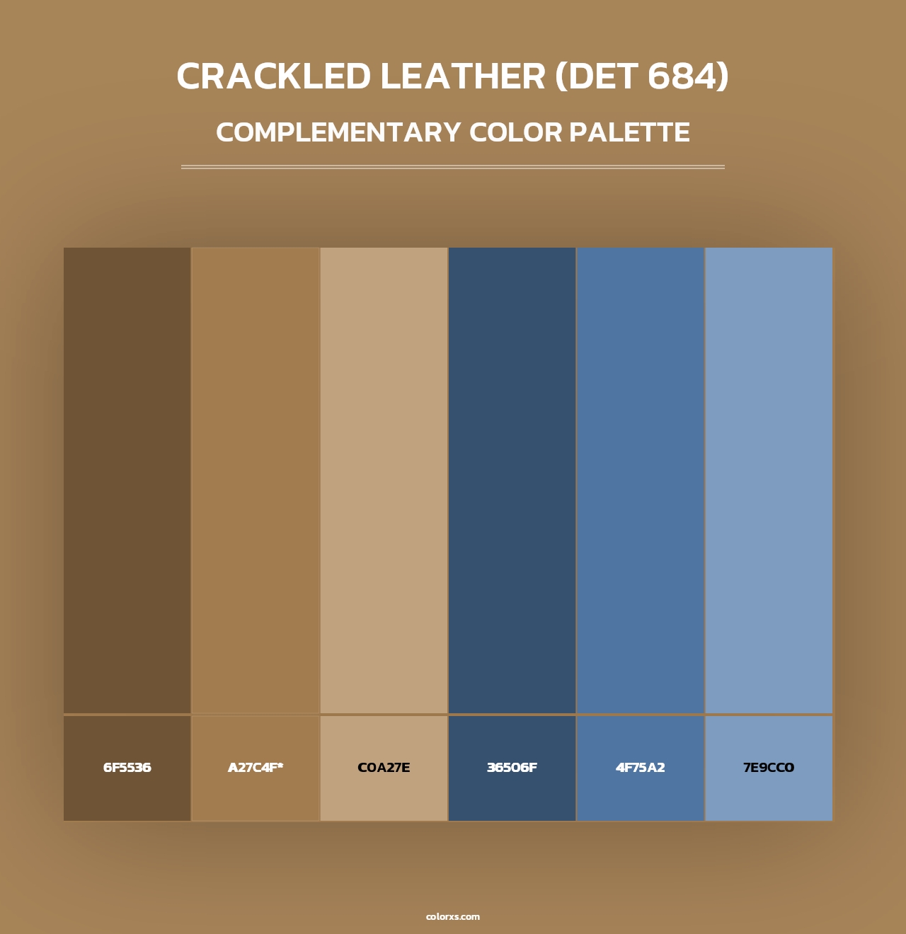 Crackled Leather (DET 684) - Complementary Color Palette