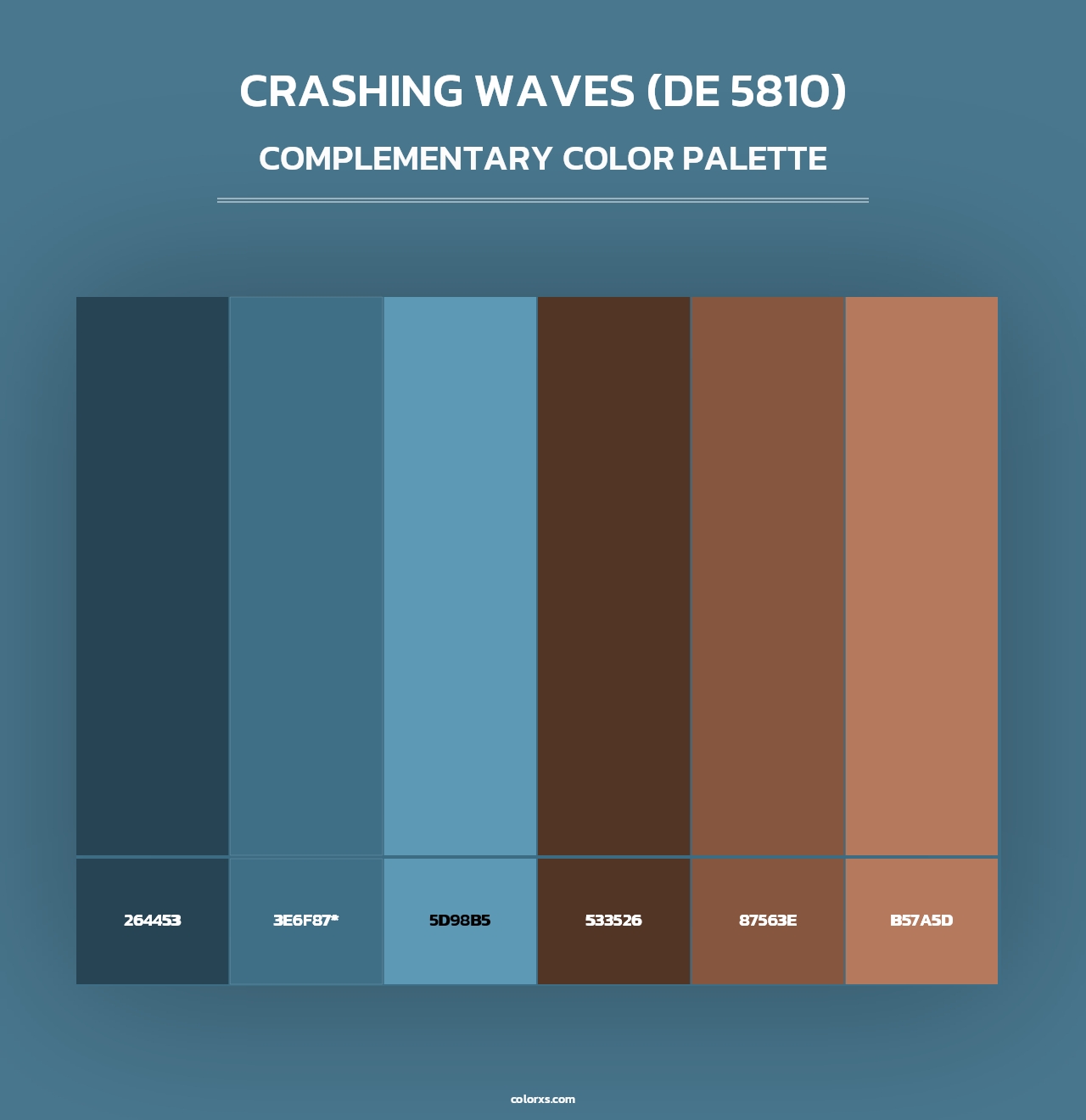 Crashing Waves (DE 5810) - Complementary Color Palette