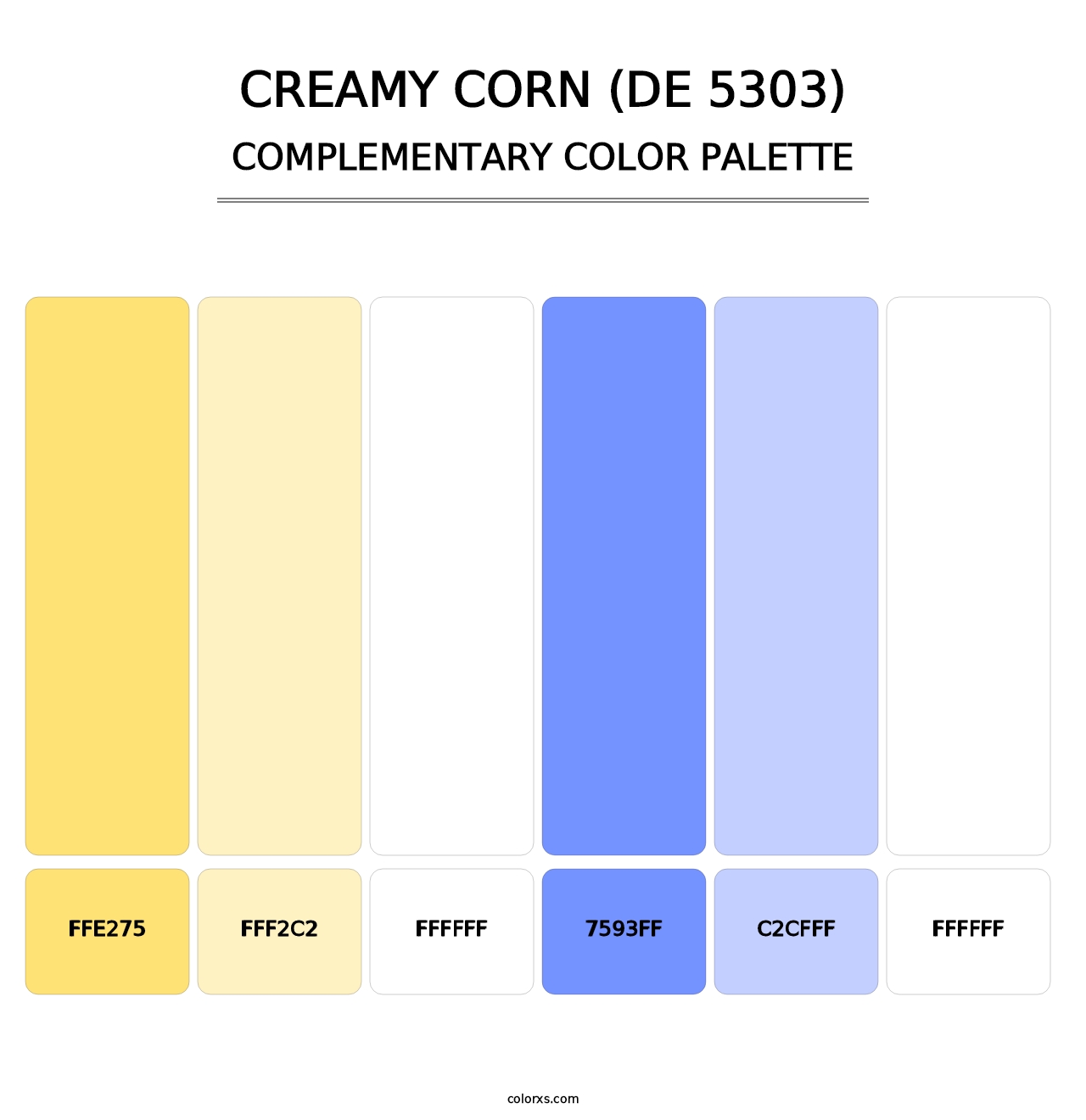Creamy Corn (DE 5303) - Complementary Color Palette