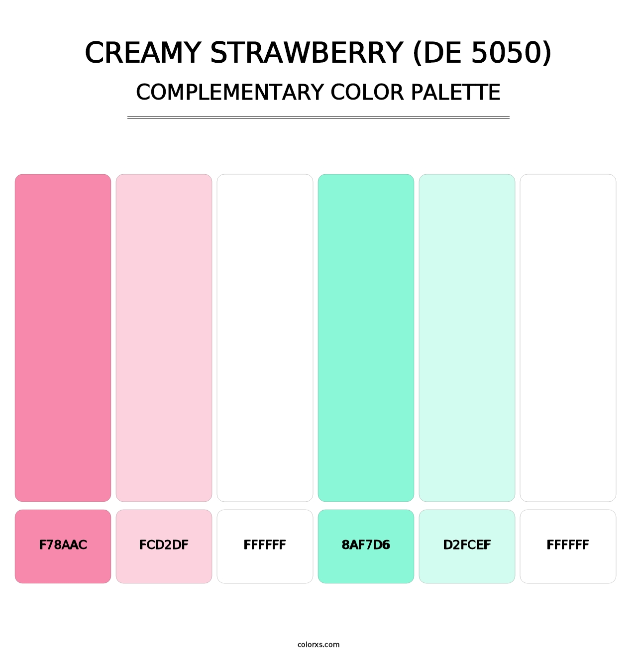 Creamy Strawberry (DE 5050) - Complementary Color Palette