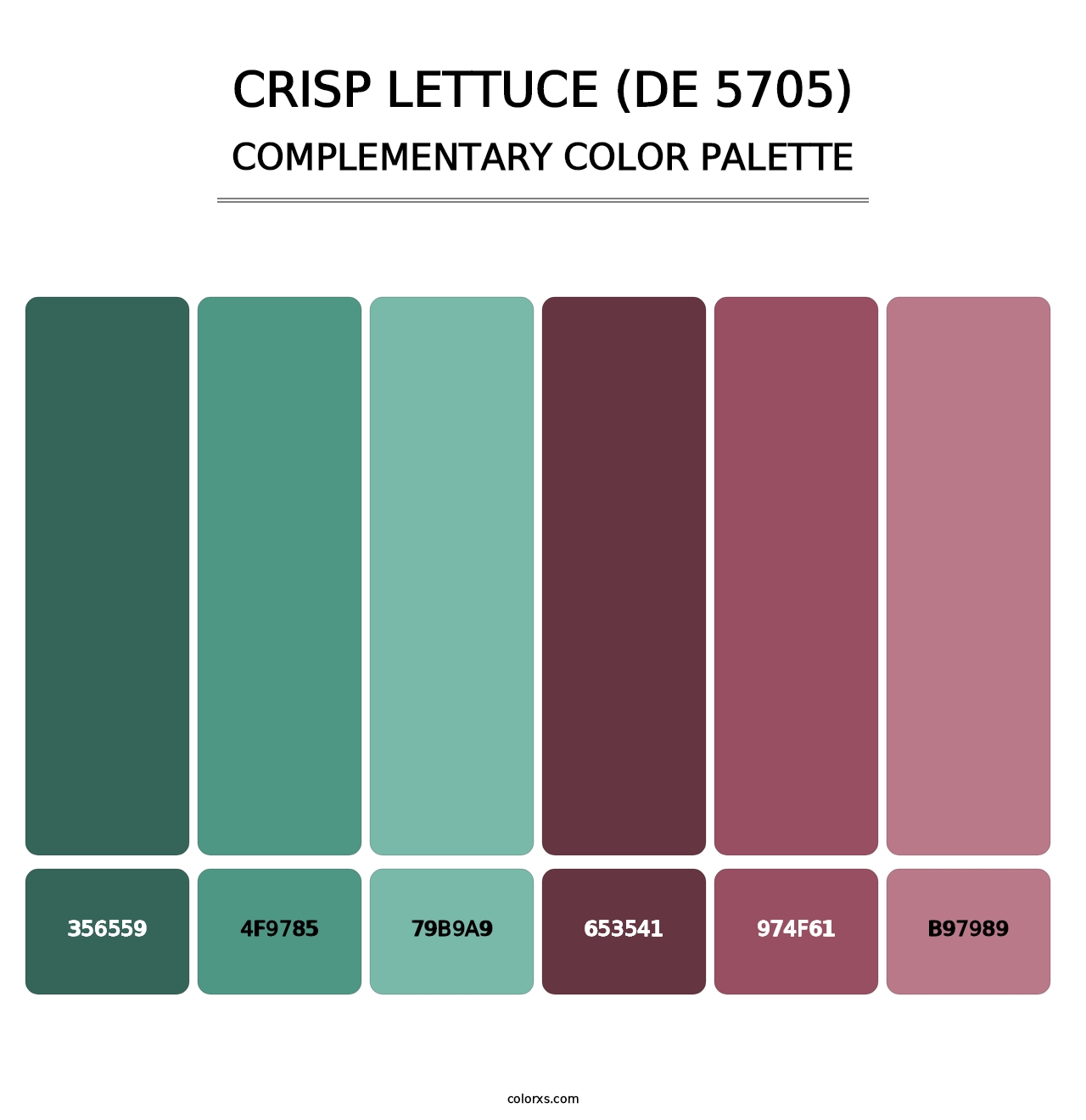 Crisp Lettuce (DE 5705) - Complementary Color Palette