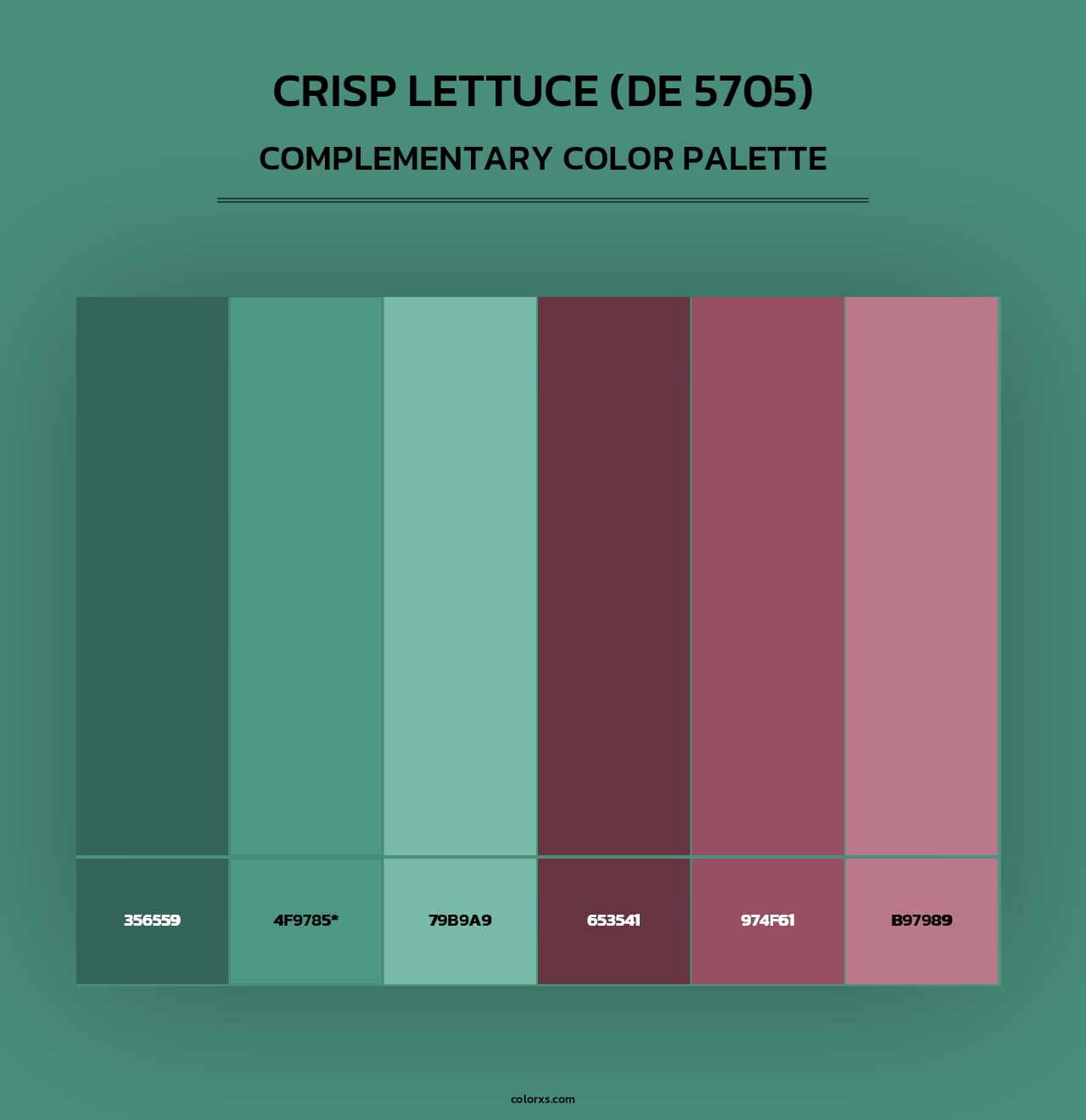 Crisp Lettuce (DE 5705) - Complementary Color Palette
