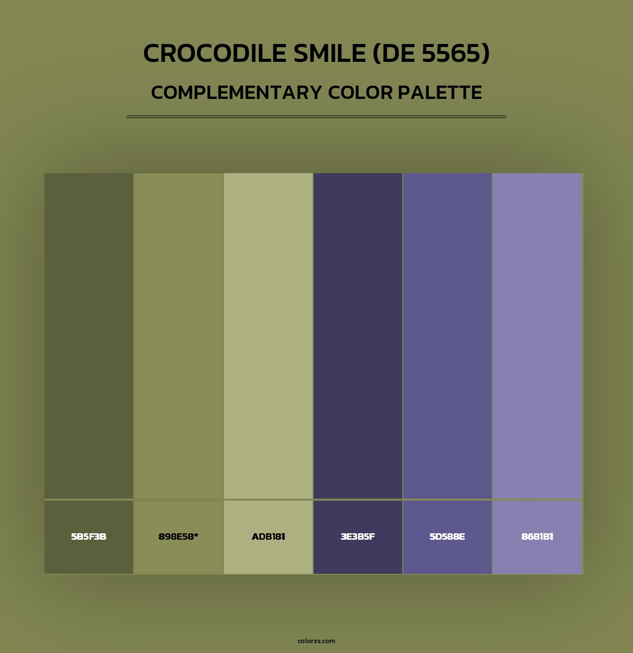 Crocodile Smile (DE 5565) - Complementary Color Palette