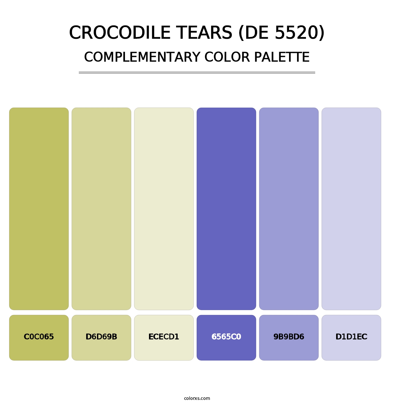 Crocodile Tears (DE 5520) - Complementary Color Palette