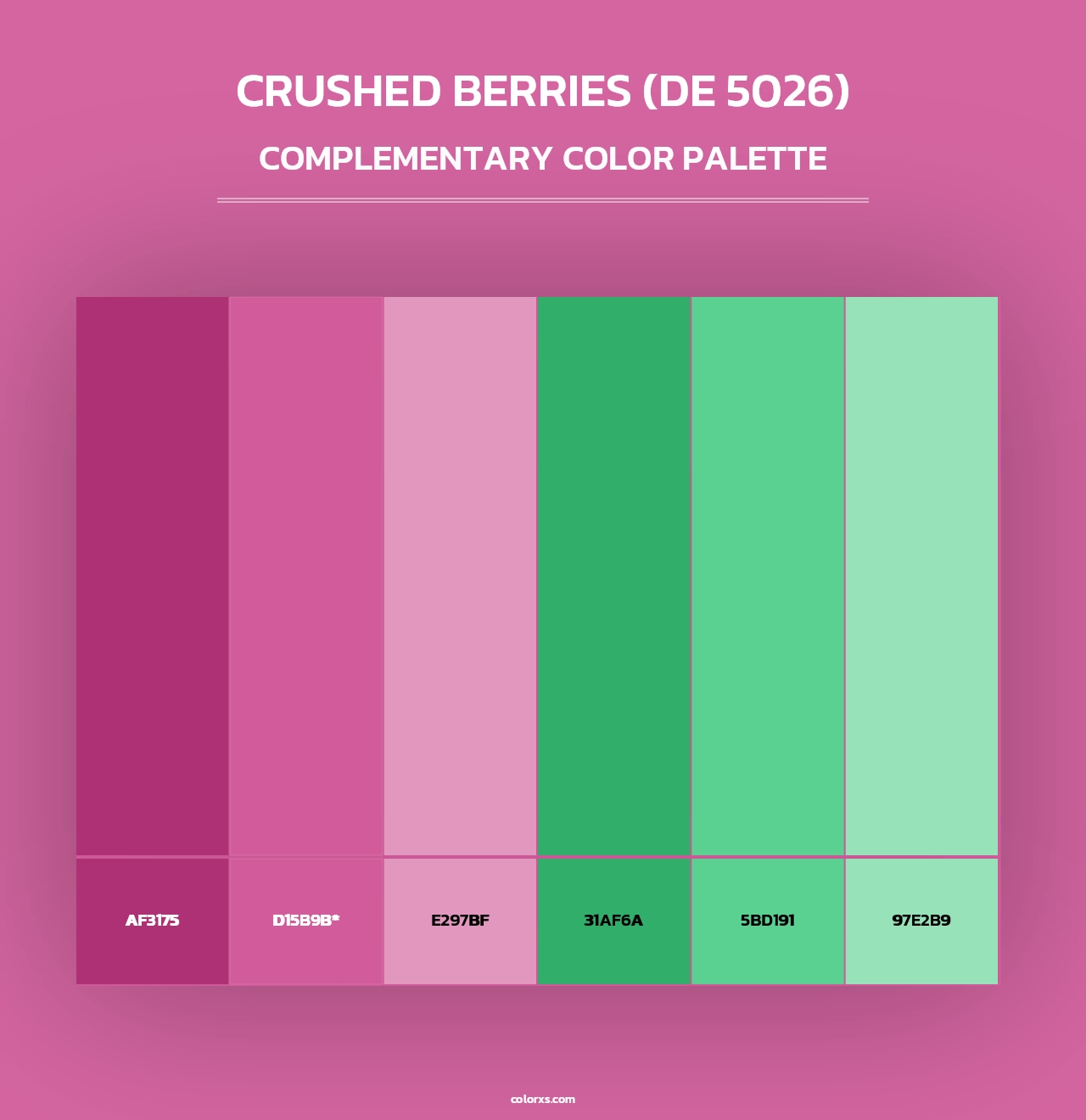 Crushed Berries (DE 5026) - Complementary Color Palette