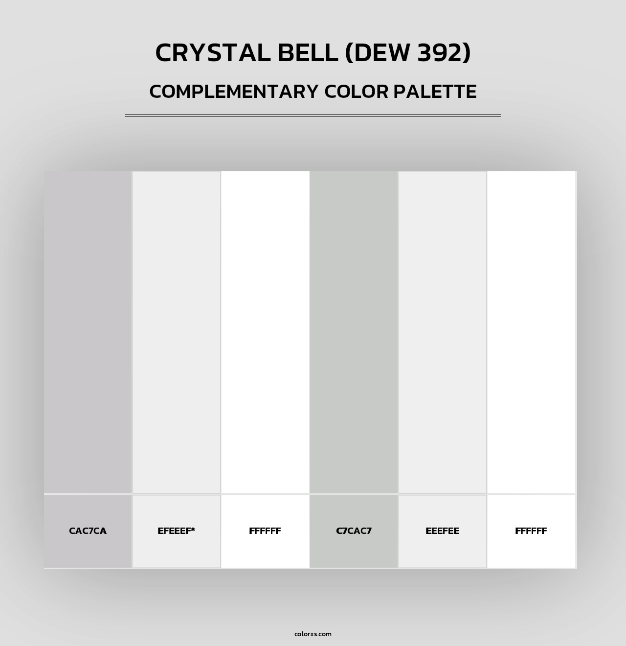 Crystal Bell (DEW 392) - Complementary Color Palette