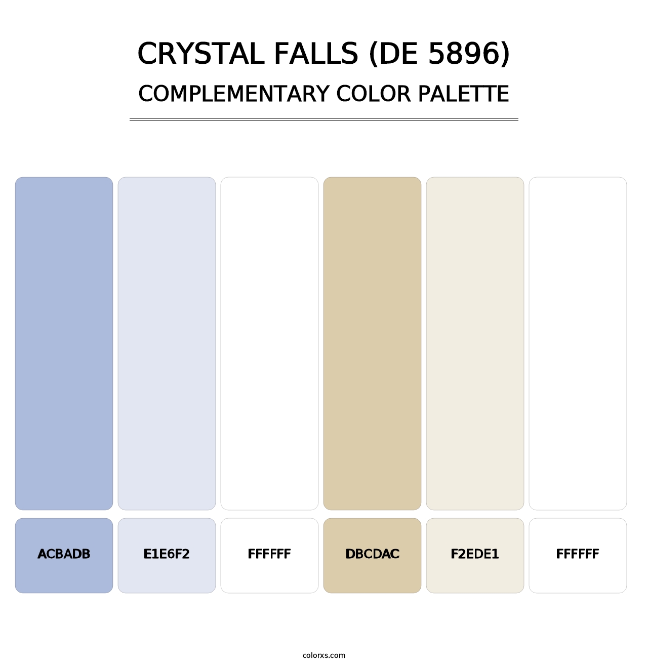 Crystal Falls (DE 5896) - Complementary Color Palette