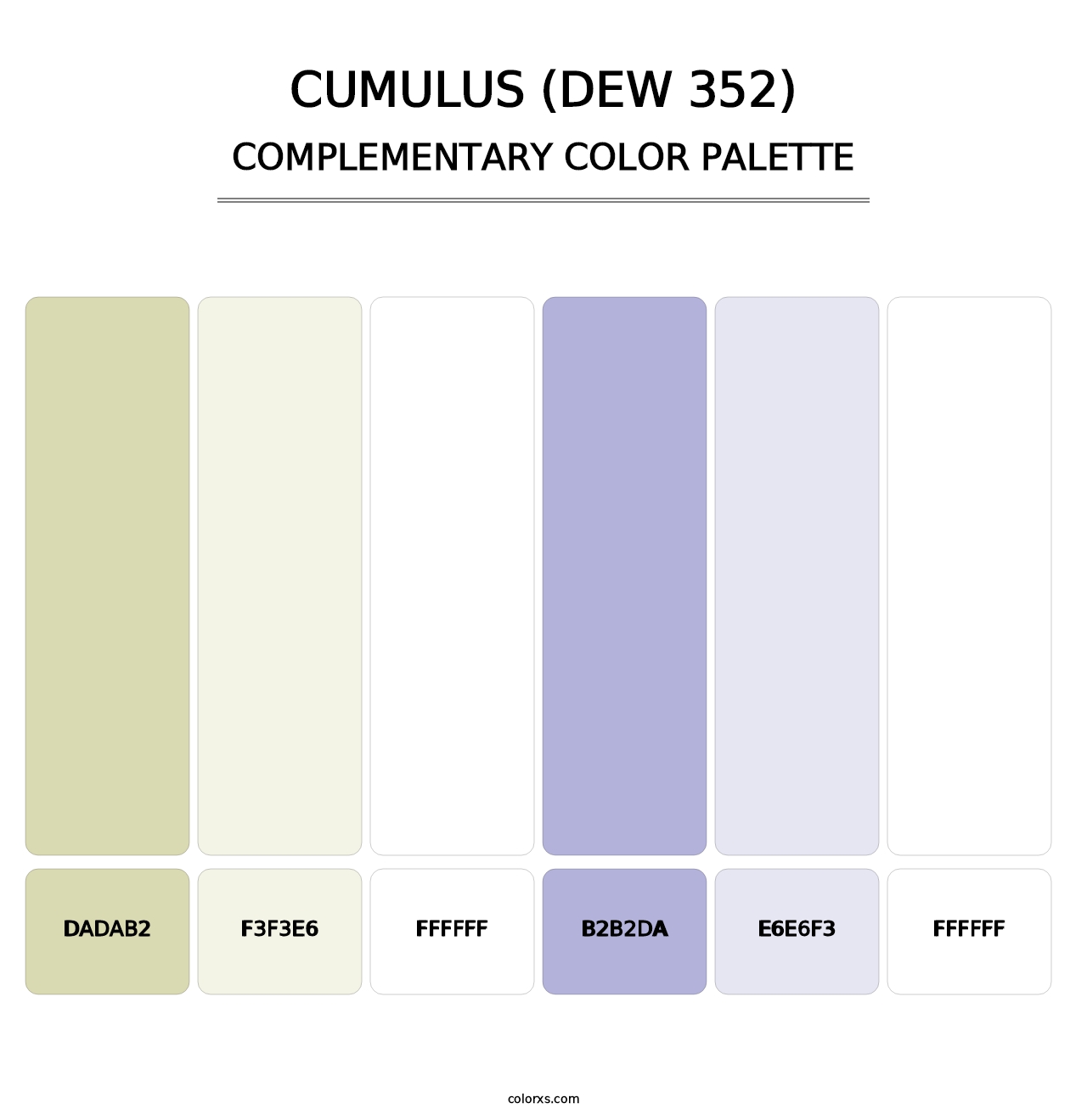 Cumulus (DEW 352) - Complementary Color Palette