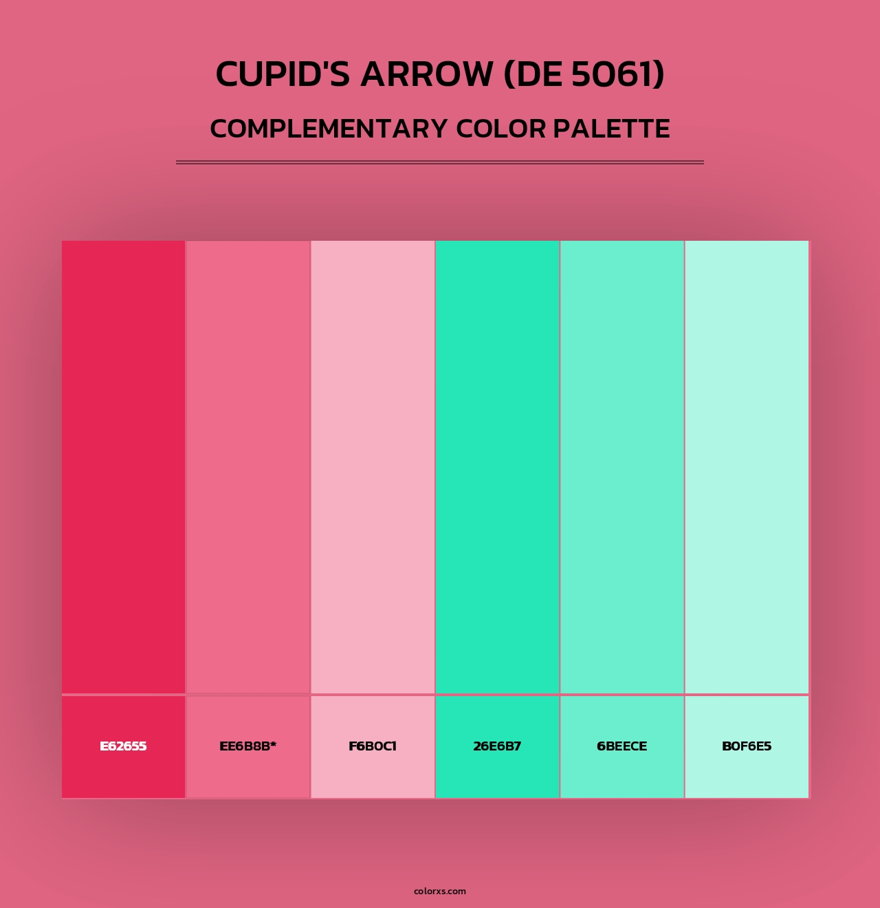 Cupid's Arrow (DE 5061) - Complementary Color Palette