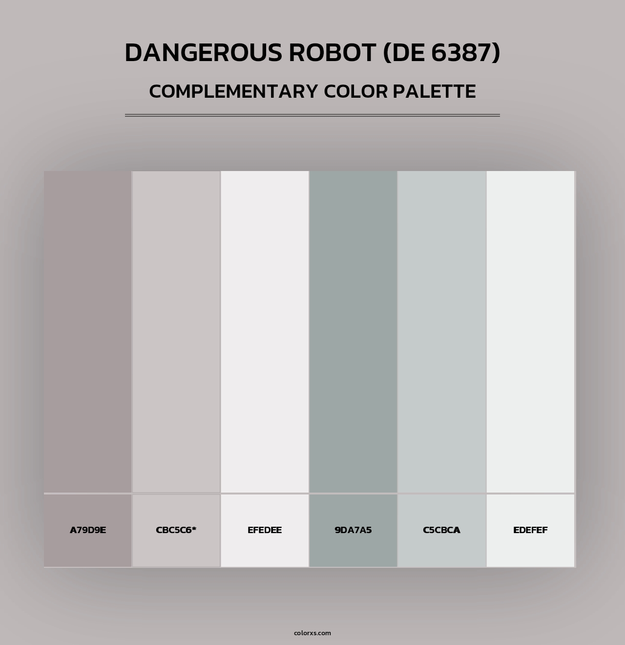 Dangerous Robot (DE 6387) - Complementary Color Palette