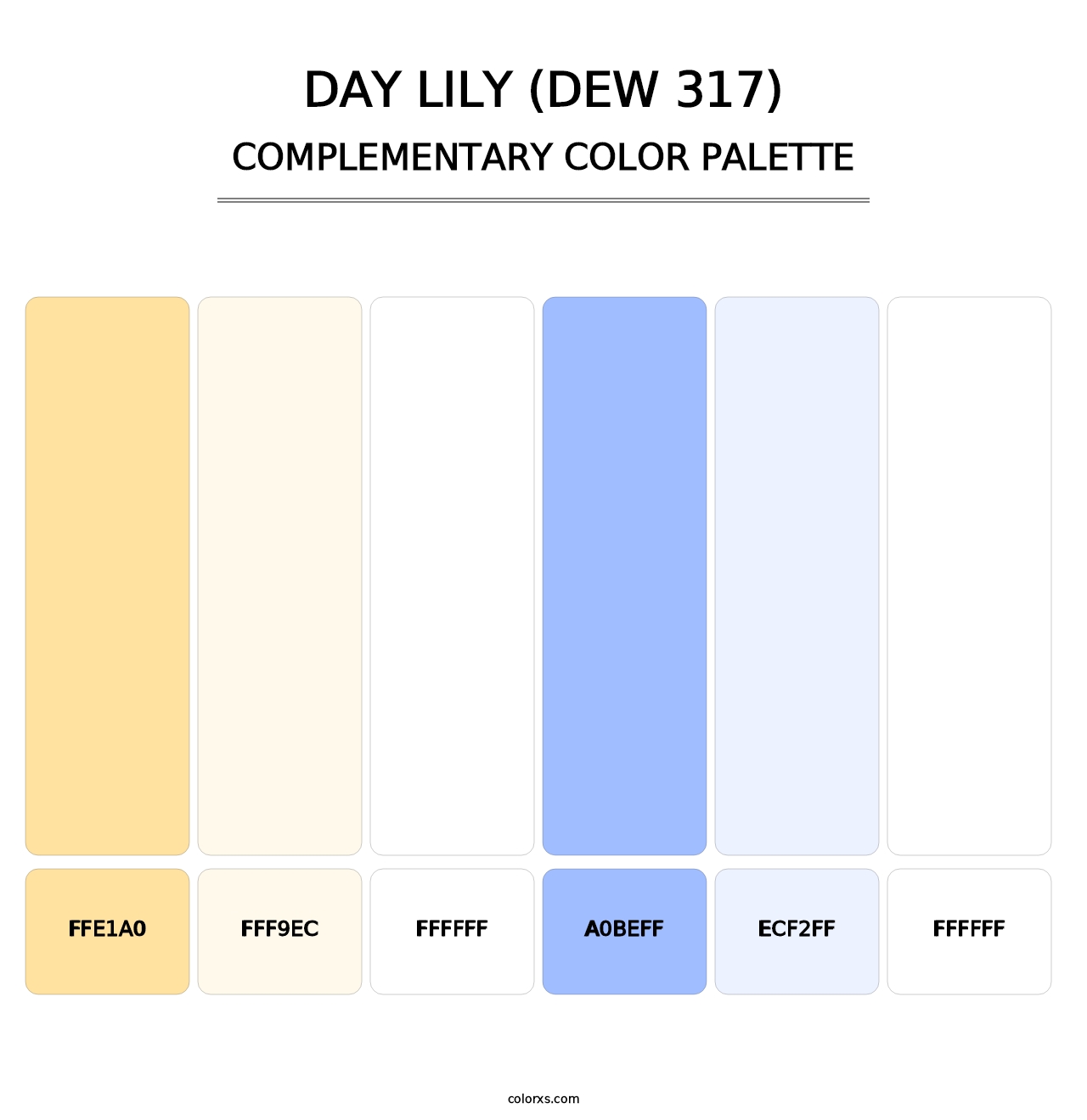 Day Lily (DEW 317) - Complementary Color Palette