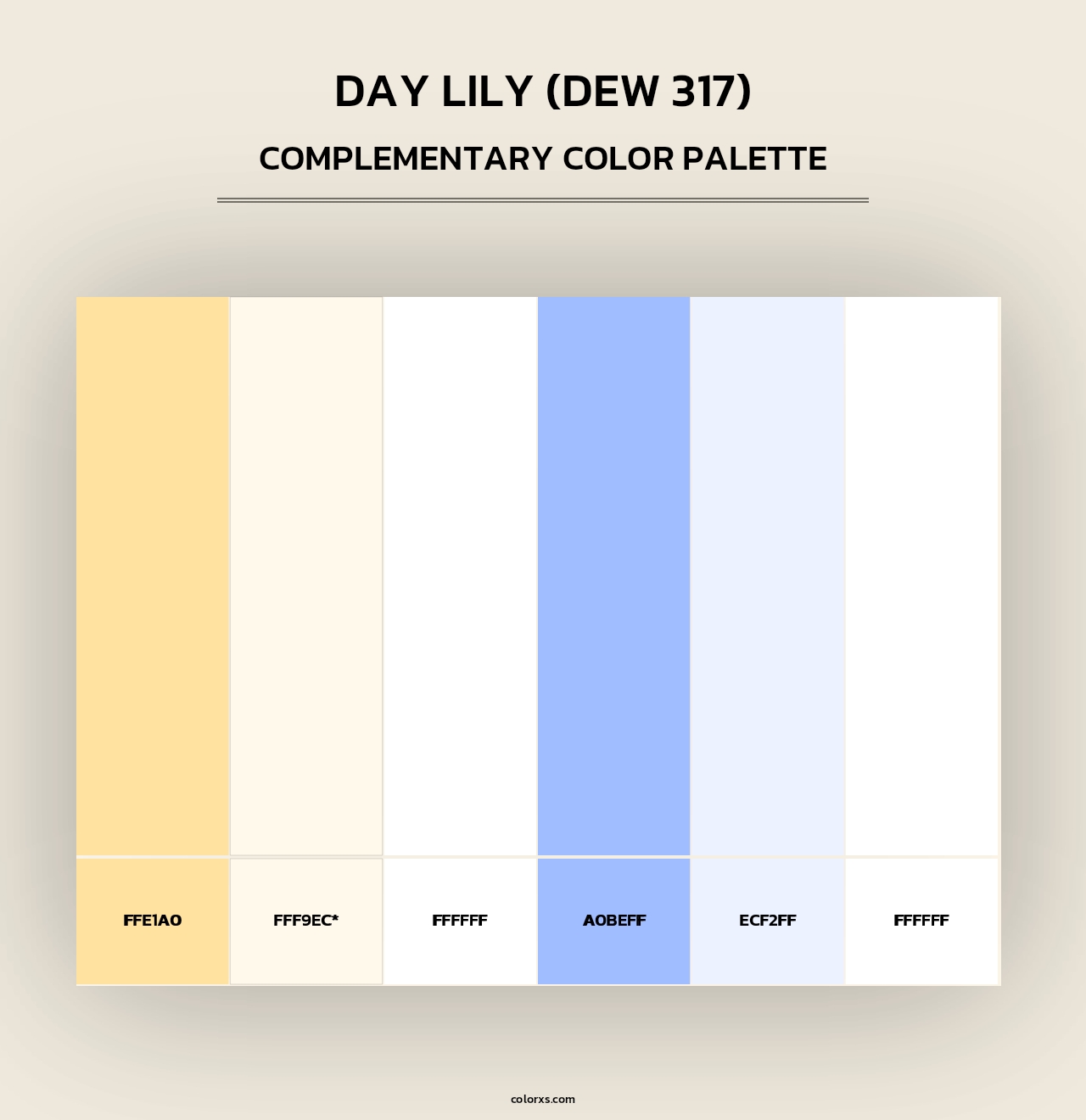Day Lily (DEW 317) - Complementary Color Palette