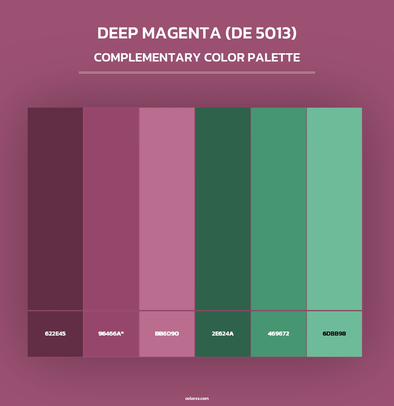 Deep Magenta (DE 5013) - Complementary Color Palette
