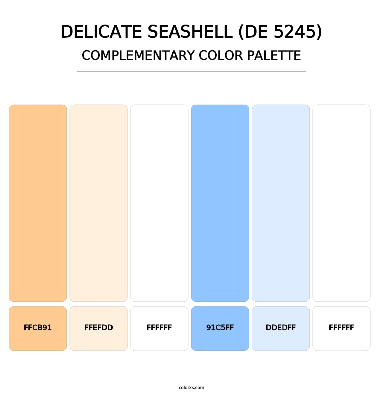 Delicate Seashell (DE 5245) - Complementary Color Palette