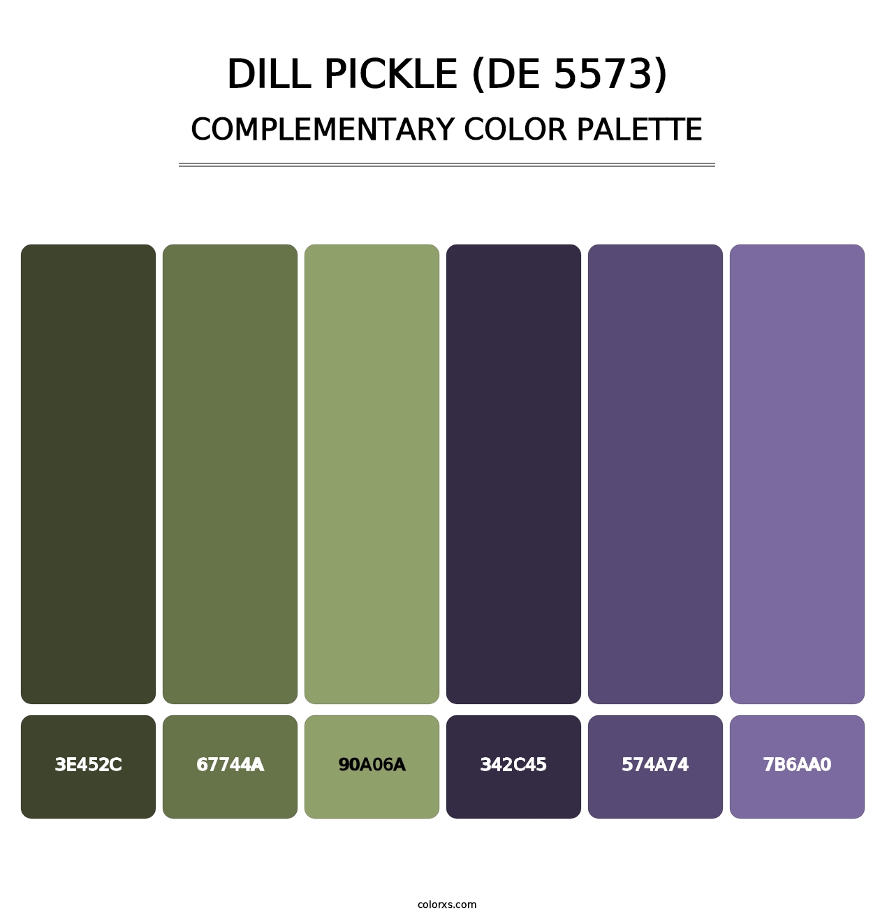Dill Pickle (DE 5573) - Complementary Color Palette