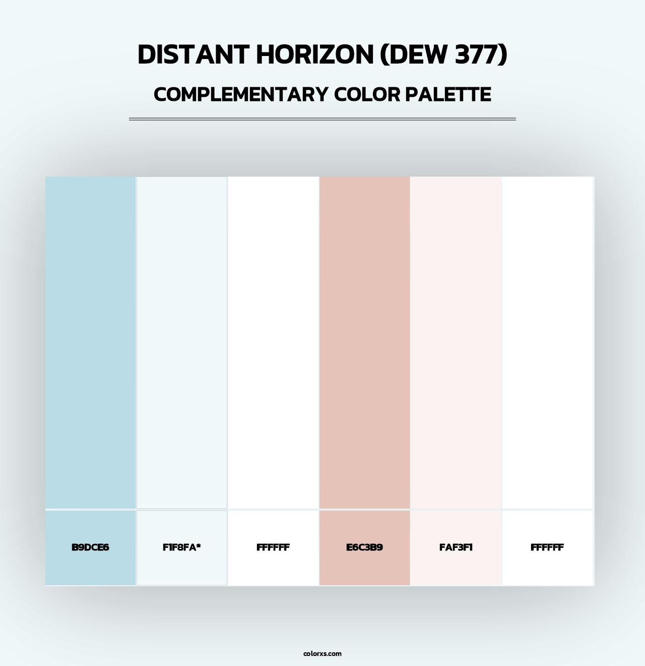 Distant Horizon (DEW 377) - Complementary Color Palette