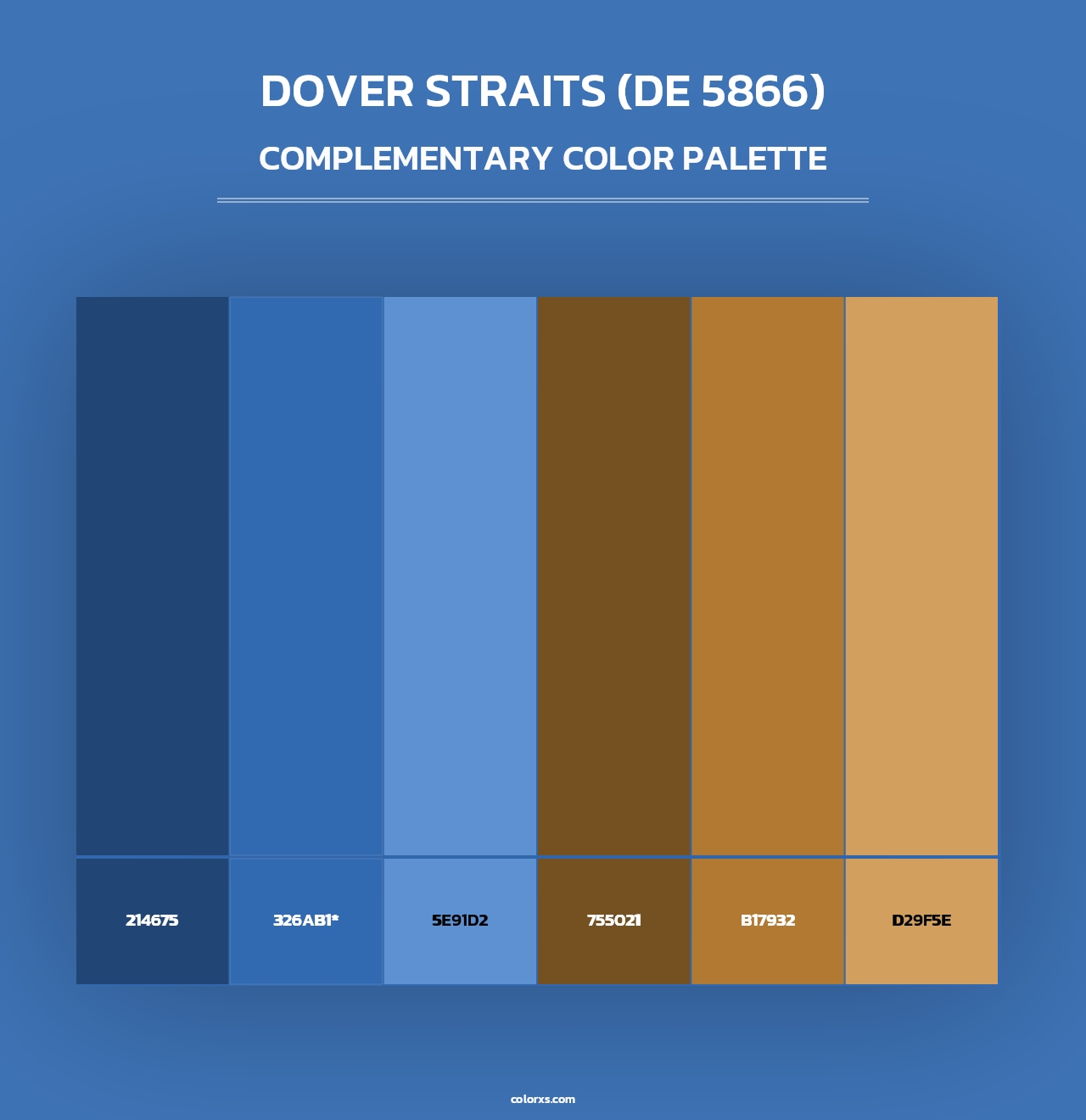 Dover Straits (DE 5866) - Complementary Color Palette